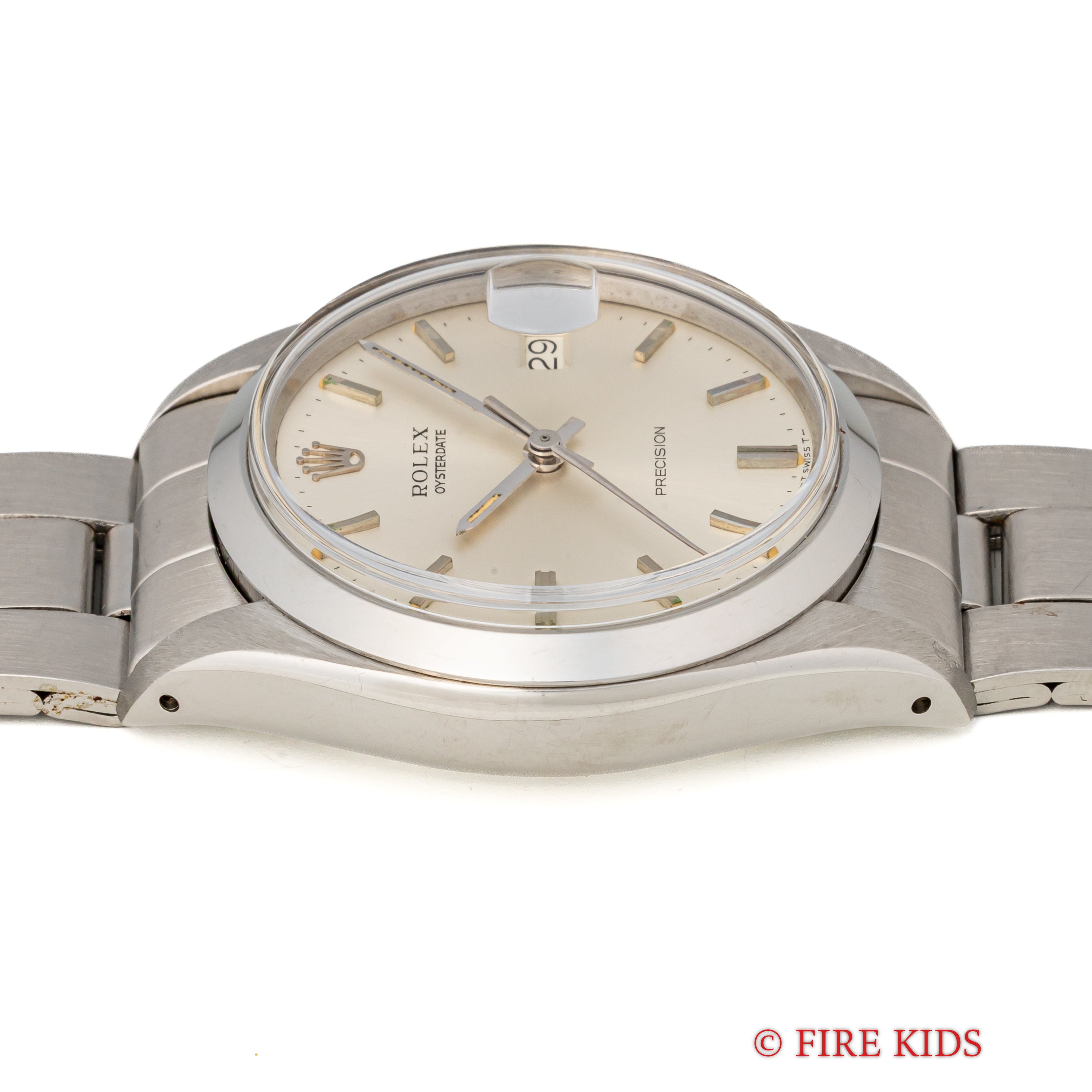 ロレックス オイスターデイト 1973年製 Ref.6694 シルバーダイヤル 手巻 純正巻きブレス