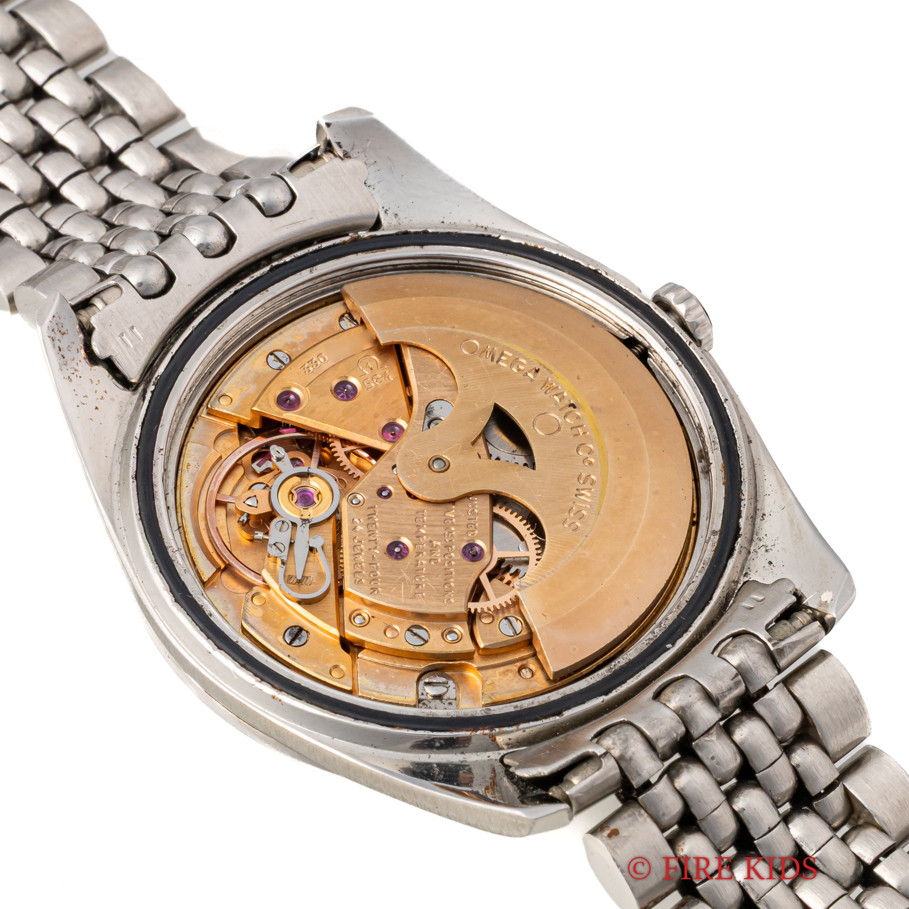 オメガ シーマスター 1971年製 Ref.166.010 自動巻 Cal.564 パティーナダイヤル 純正ライスブレス