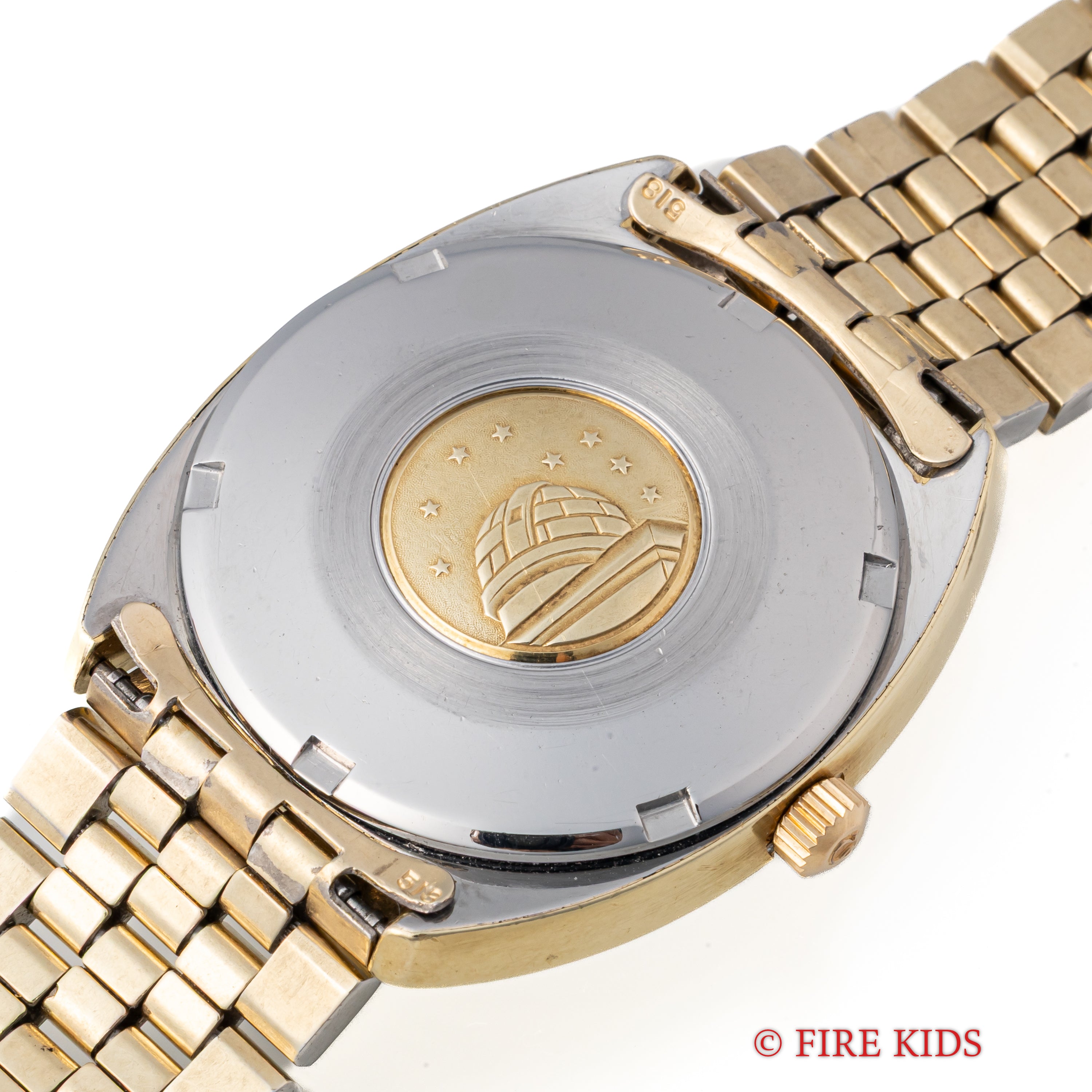 オメガ コンステレーション 1968年製 トップゴールドケース リネンダイヤル ジェンタデザイン 自動巻クロノメーター 純正ブレス