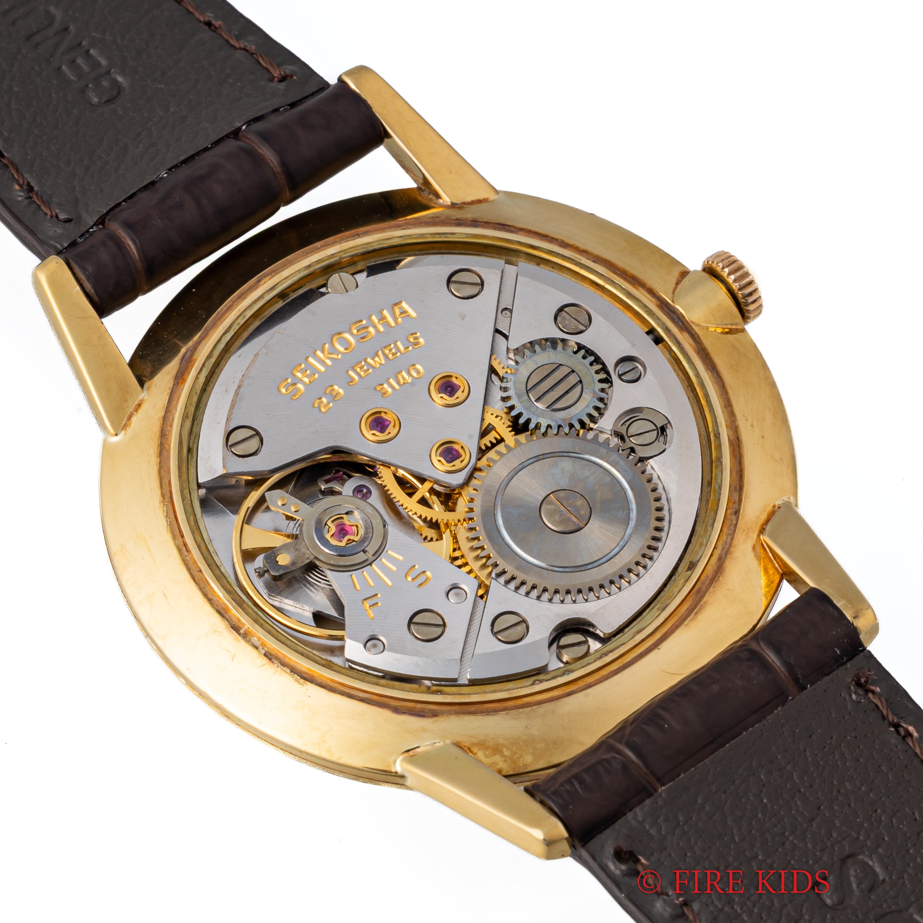 セイコー 18金無垢ライナー 1961年製 Ref.15010LN SDダイヤル 薄型手巻き