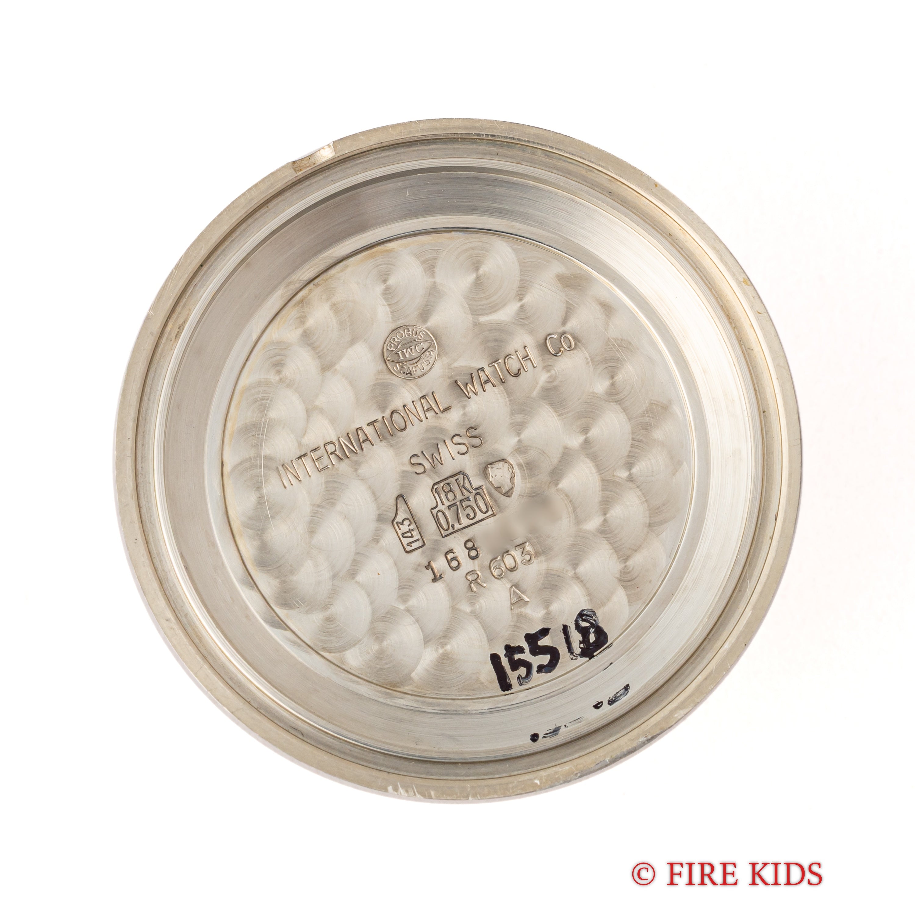 IWC 18金無垢ホワイトゴールド 1964年製 ラウンドケース Ref.603A ペラトン式自動巻 Cal.853 ノンデイト
