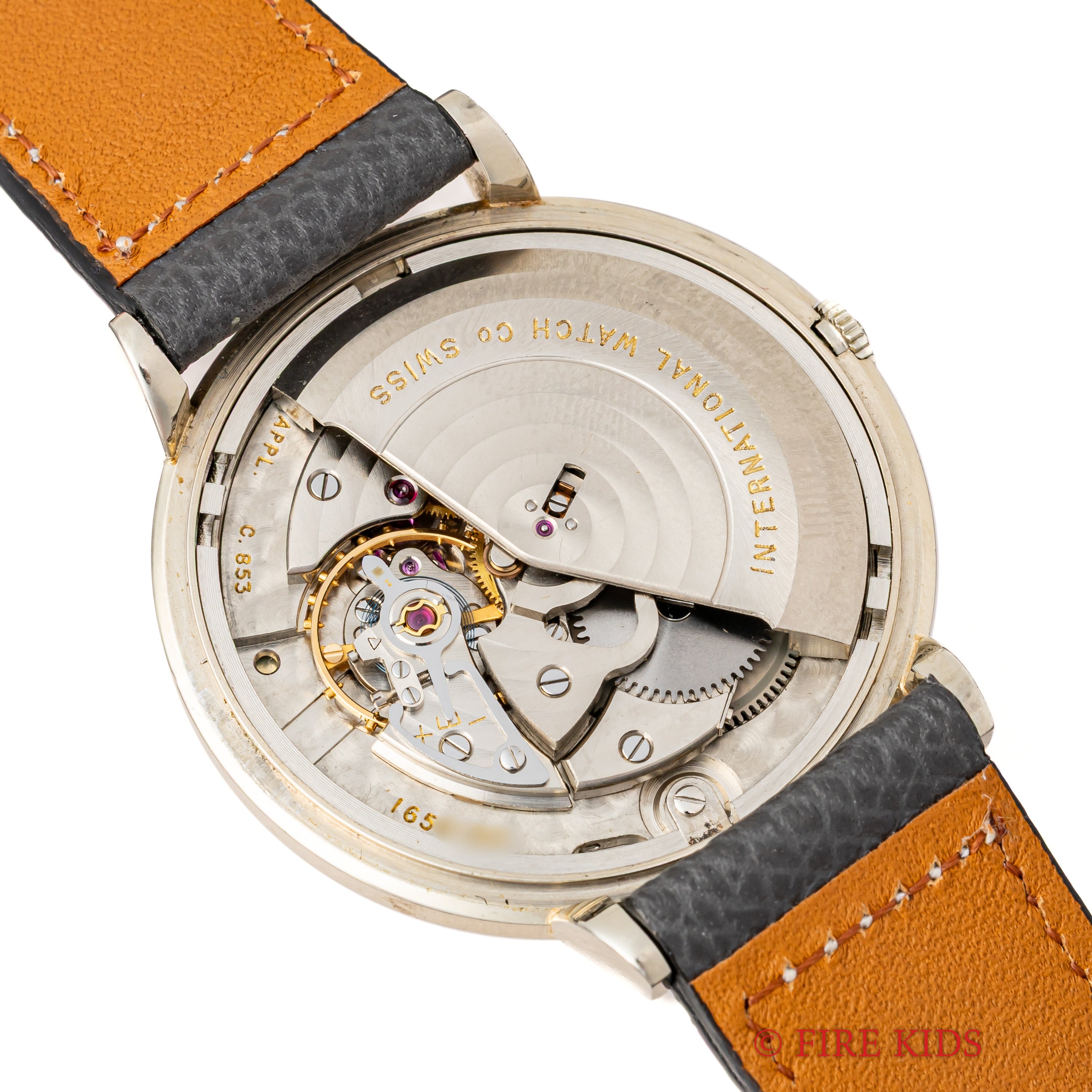 IWC 18金無垢ホワイトゴールド 1964年製 ラウンドケース Ref.603A ペラトン式自動巻 Cal.853 ノンデイト