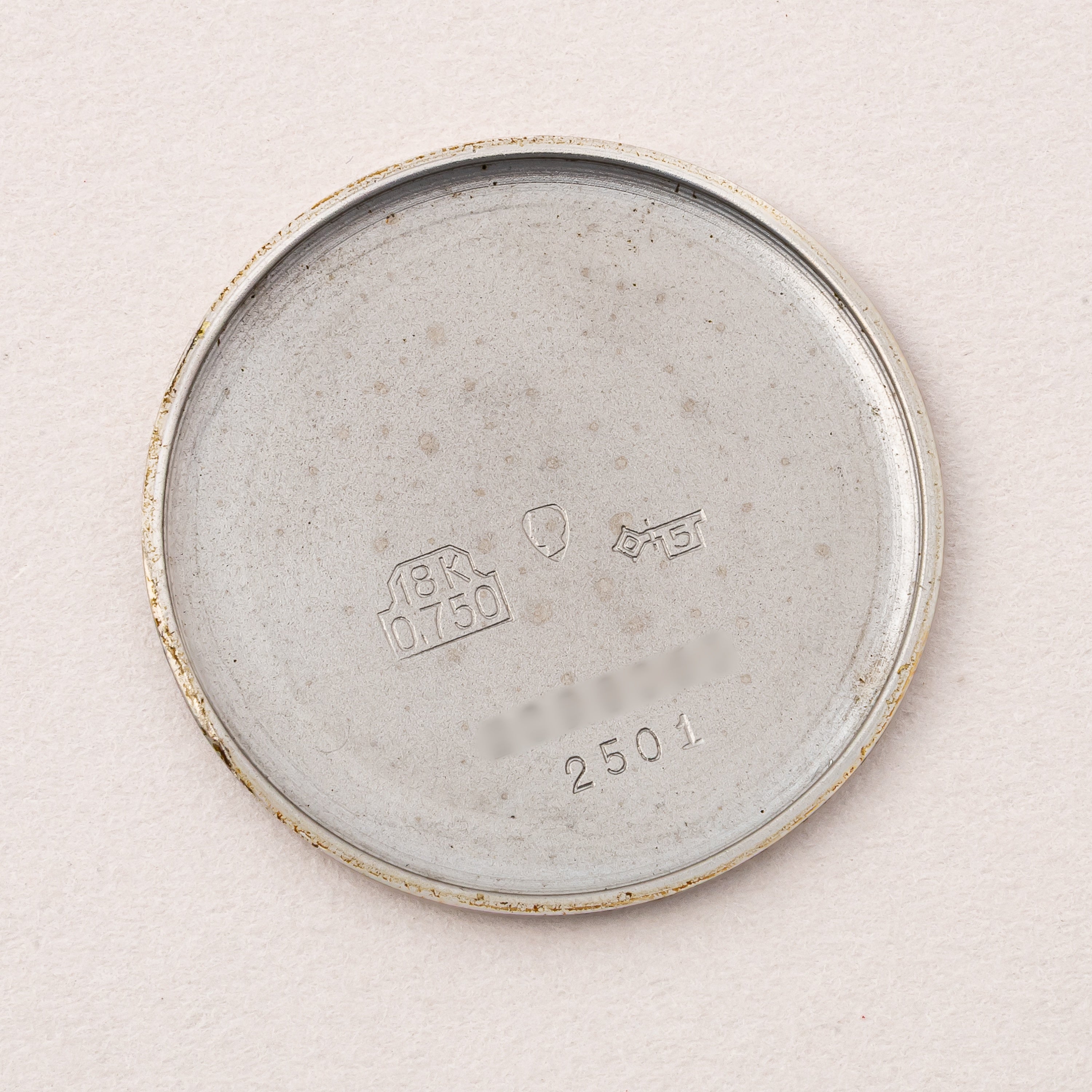 IWC 18金無垢ホワイトゴールドクッションケース 1973年製 ローマンダイヤル 箱・純正尾錠付き 手巻き Cal.423