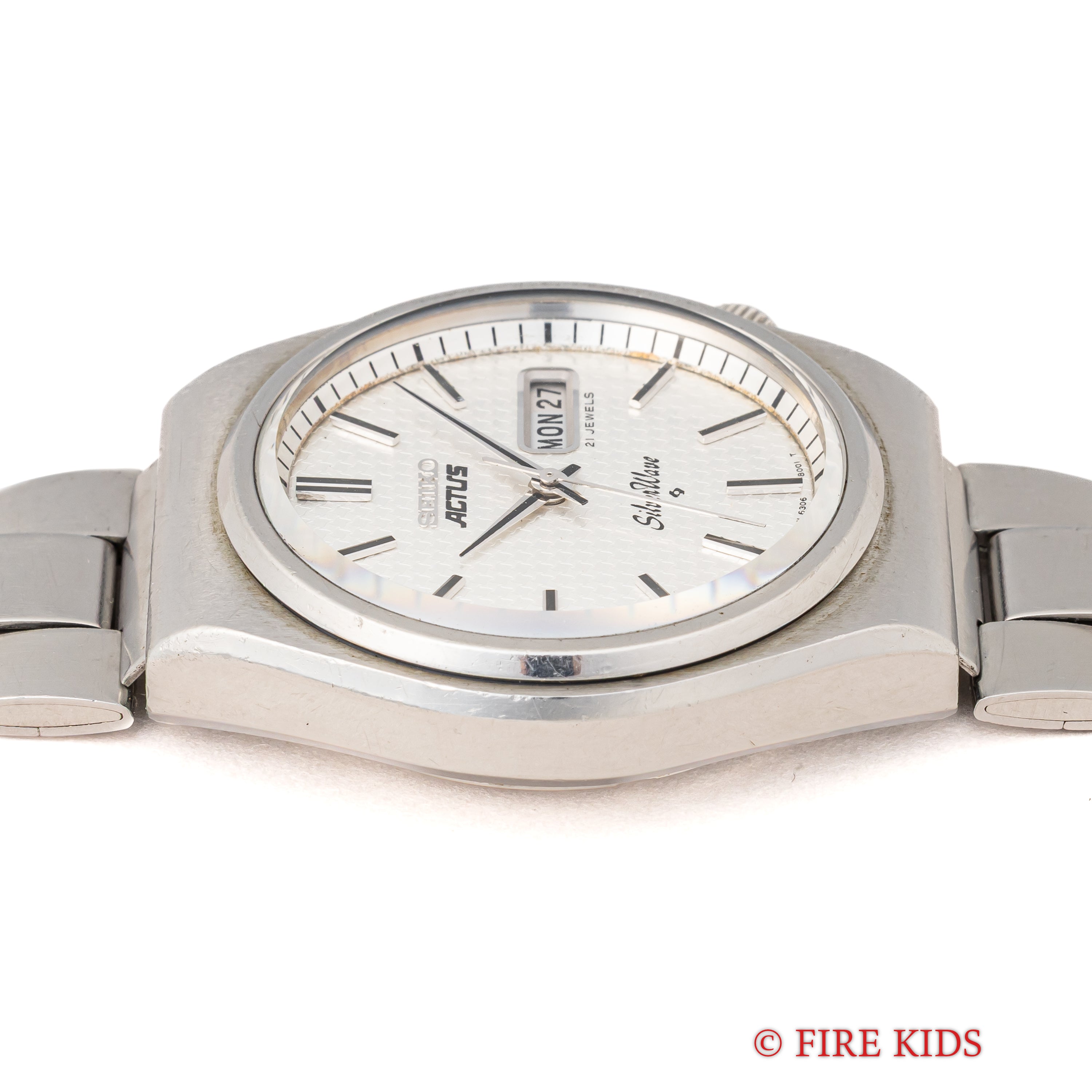 セイコー アクタス シルバーウェーブ 1976年製 Ref.6306-8010 ねじ込みリューズ 純正ブレス