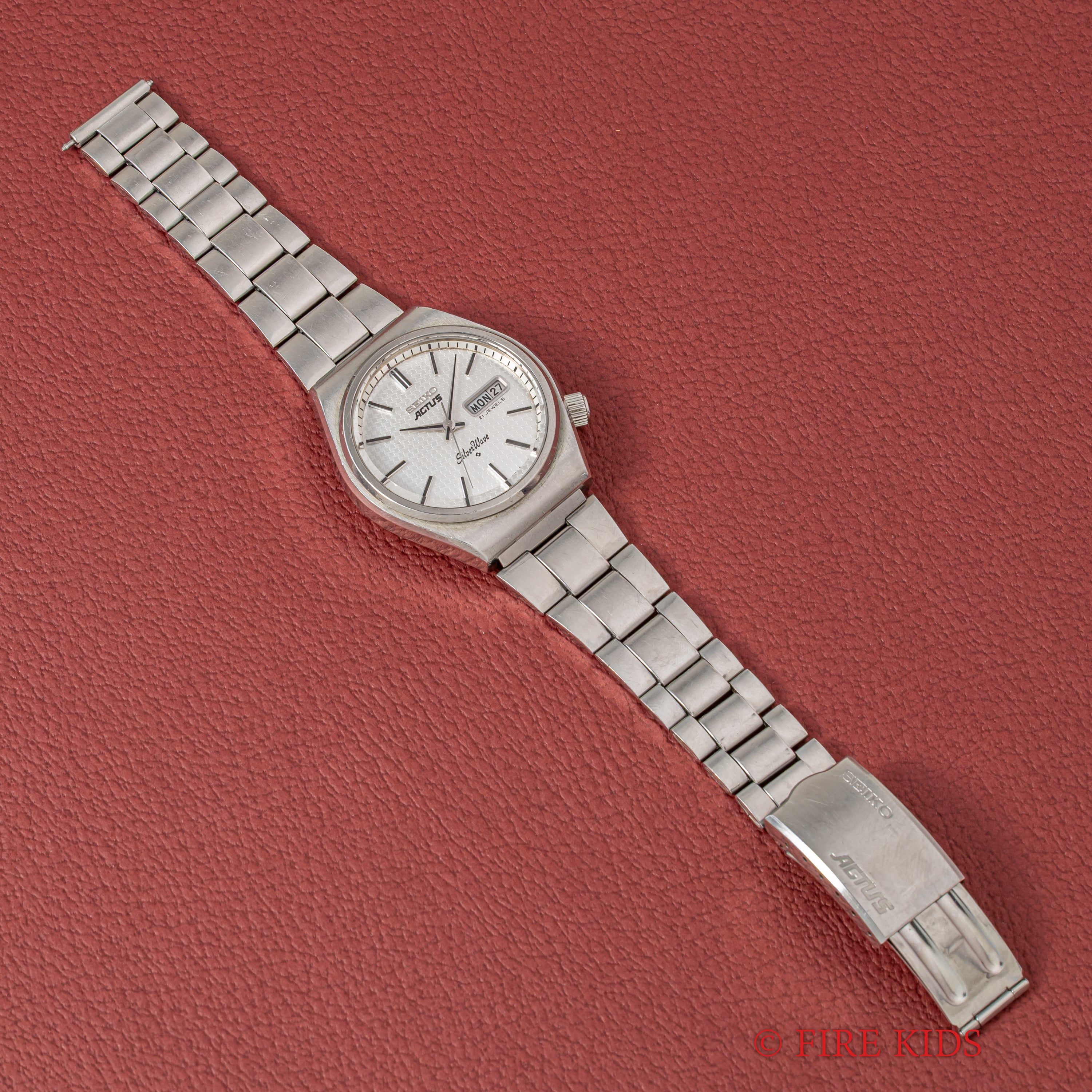 セイコー アクタス シルバーウェーブ 1976年製 Ref.6306-8010 ねじ込みリューズ 純正ブレス