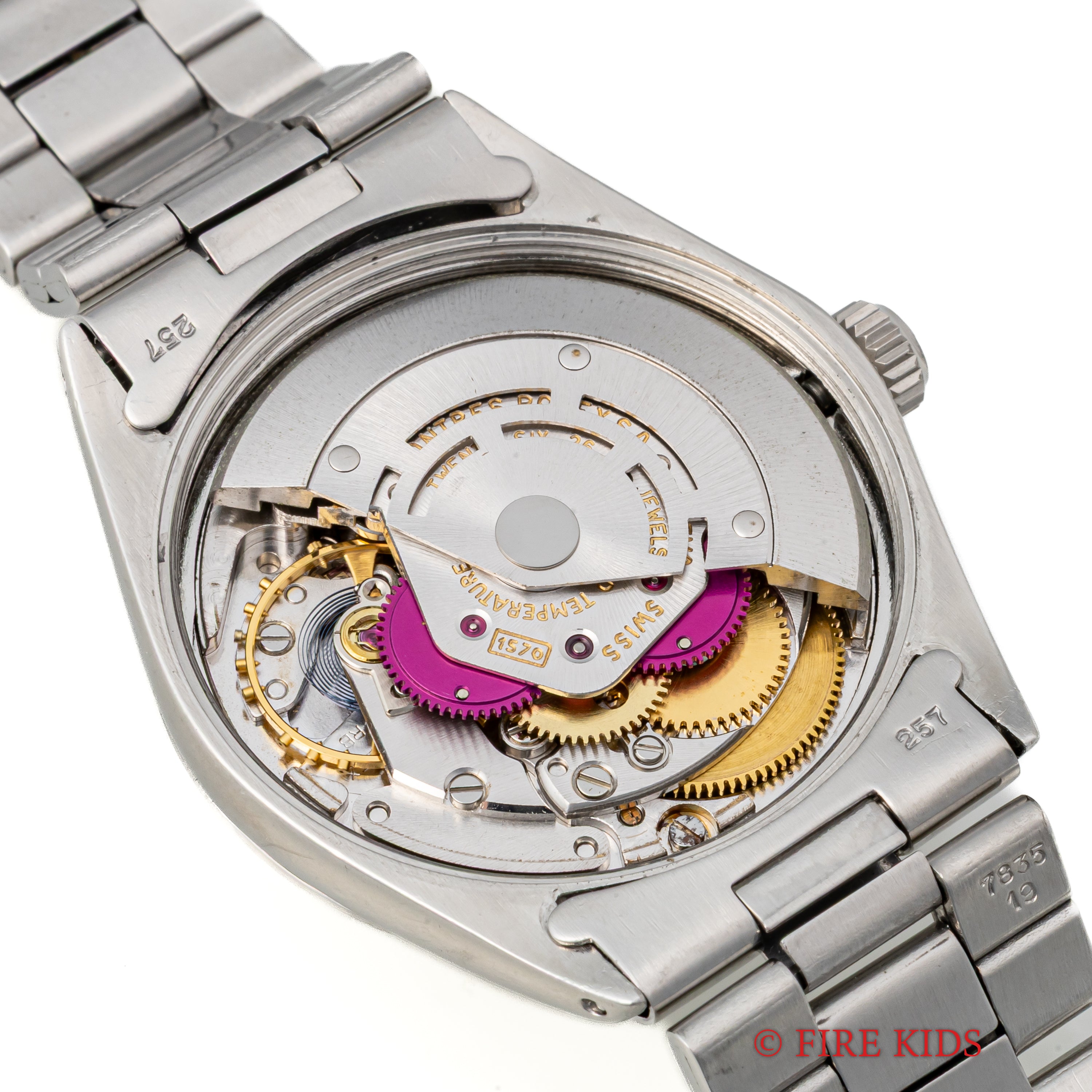 ロレックス オイスターパーペチュアル 1969年製 Ref.1002 シルバーブリックダイヤル