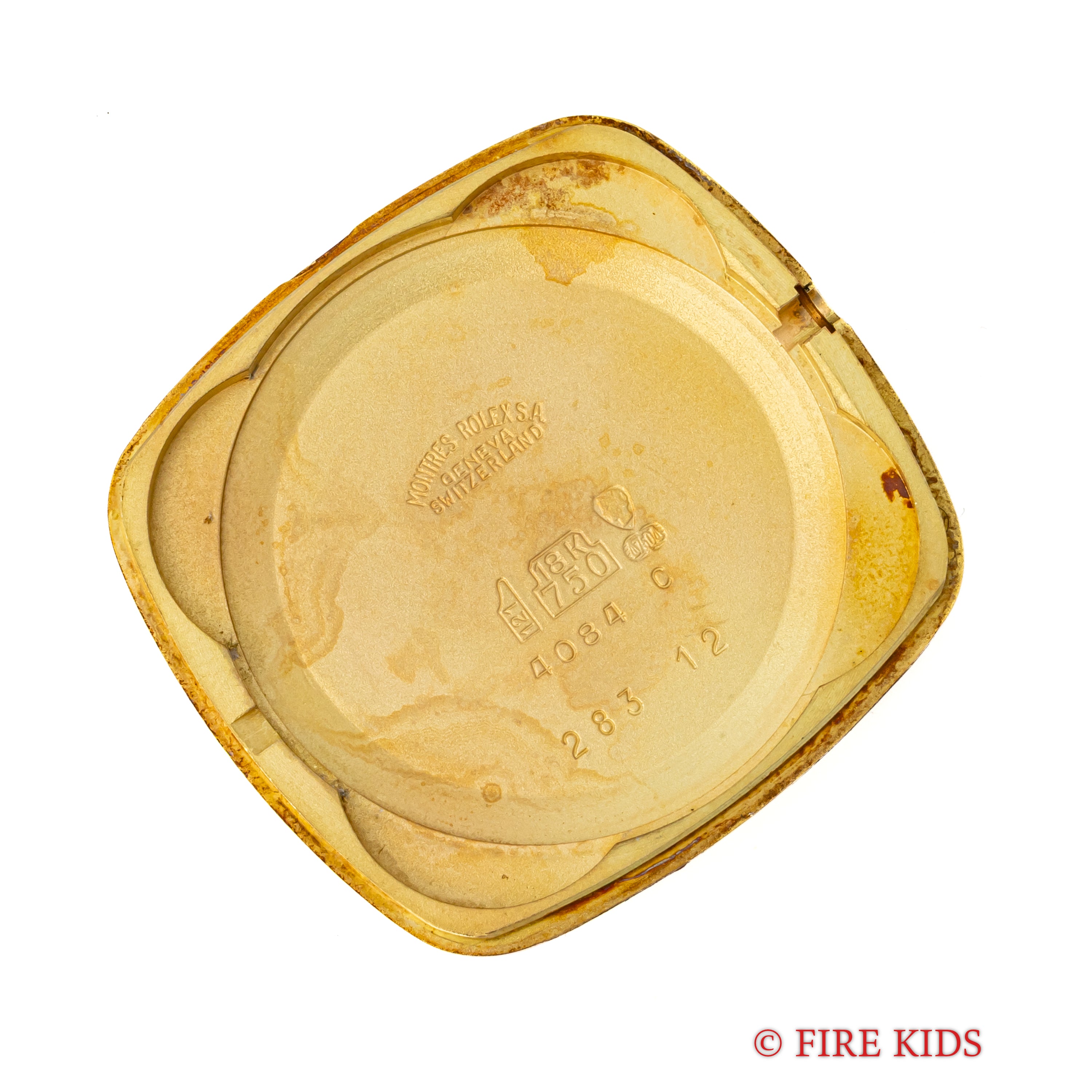 ロレックス 18金無垢チェリーニ 1990~1991年製 Ref.4084 純正18金無垢尾錠付き 手巻き