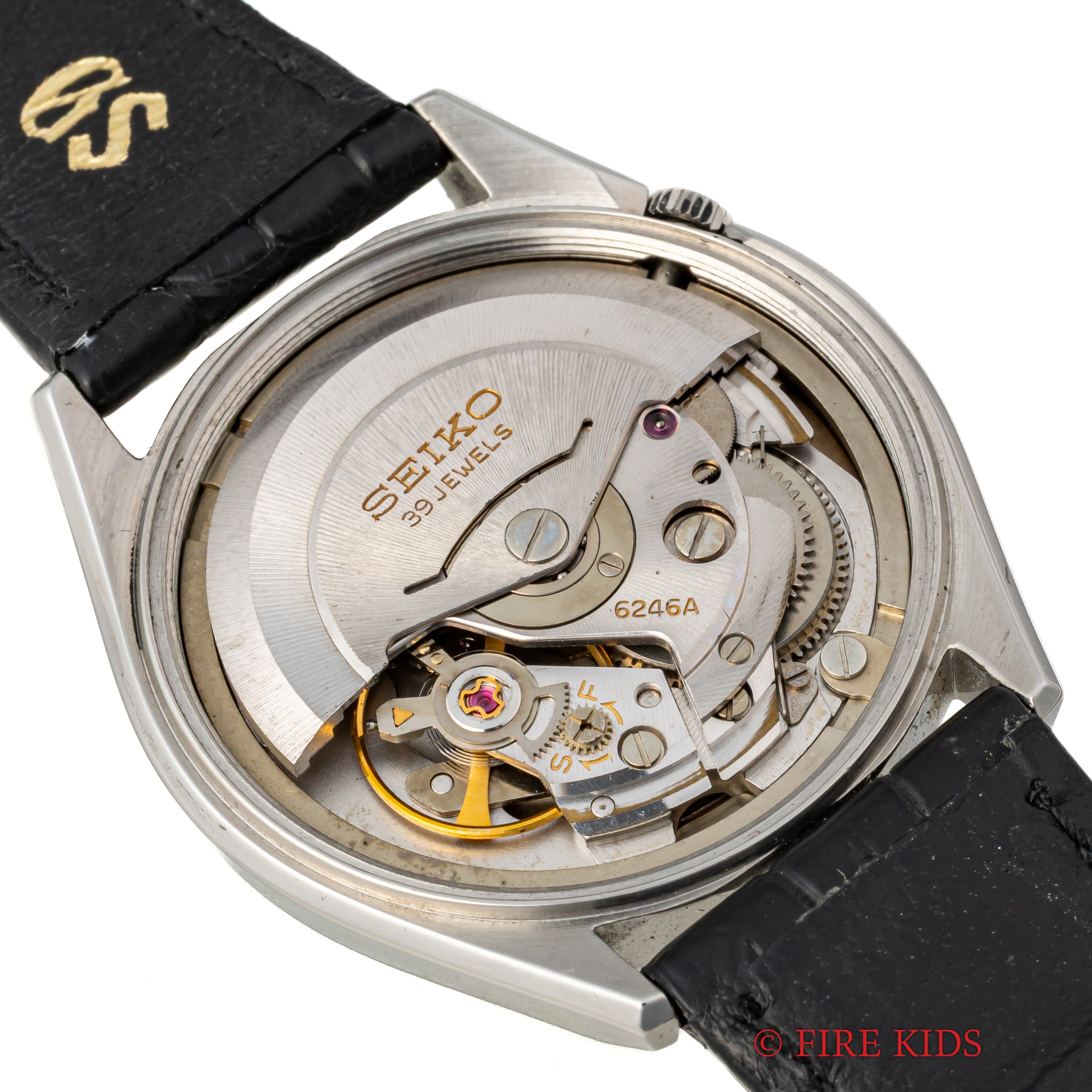 グランドセイコー 1967年製 Ref.6246-9001 62GS デイデイト ロービート自動巻き 純正尾錠付き