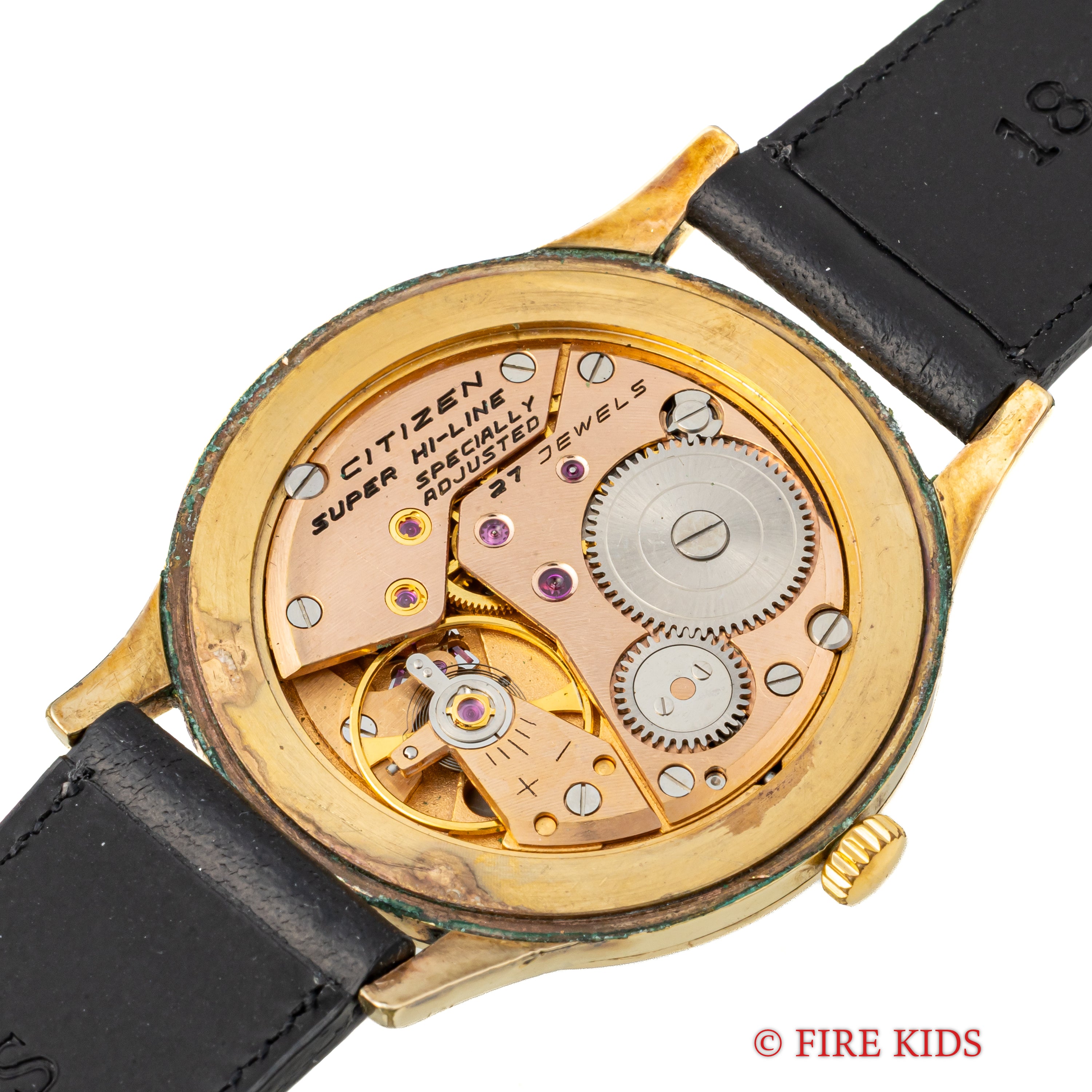 シチズン スーパーハイライン スリースター 1963年製 80ミクロン14金張りケース 手巻き