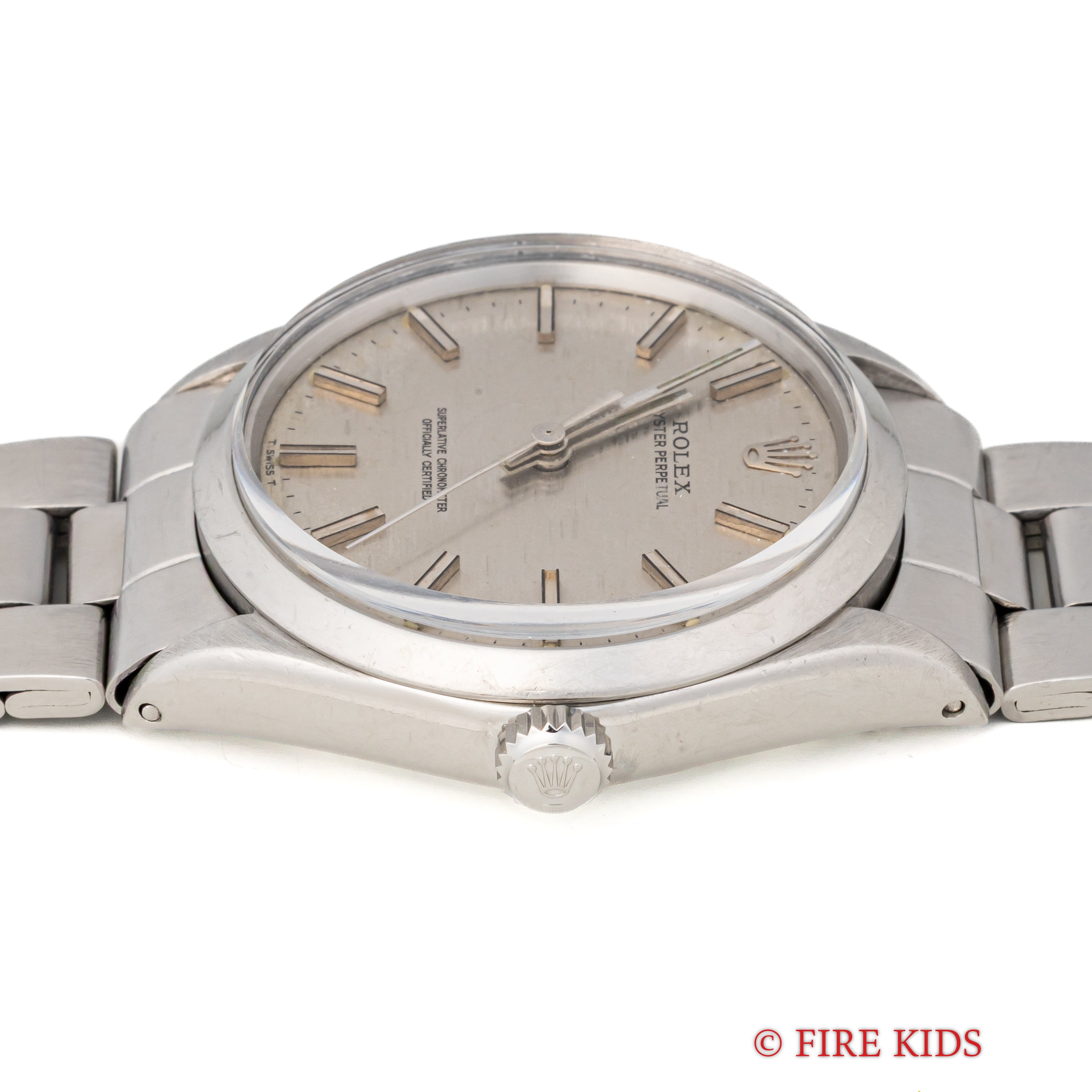 ロレックス オイスターパーペチュアル 1969年製 Ref.1002 シルバーブリックダイヤル