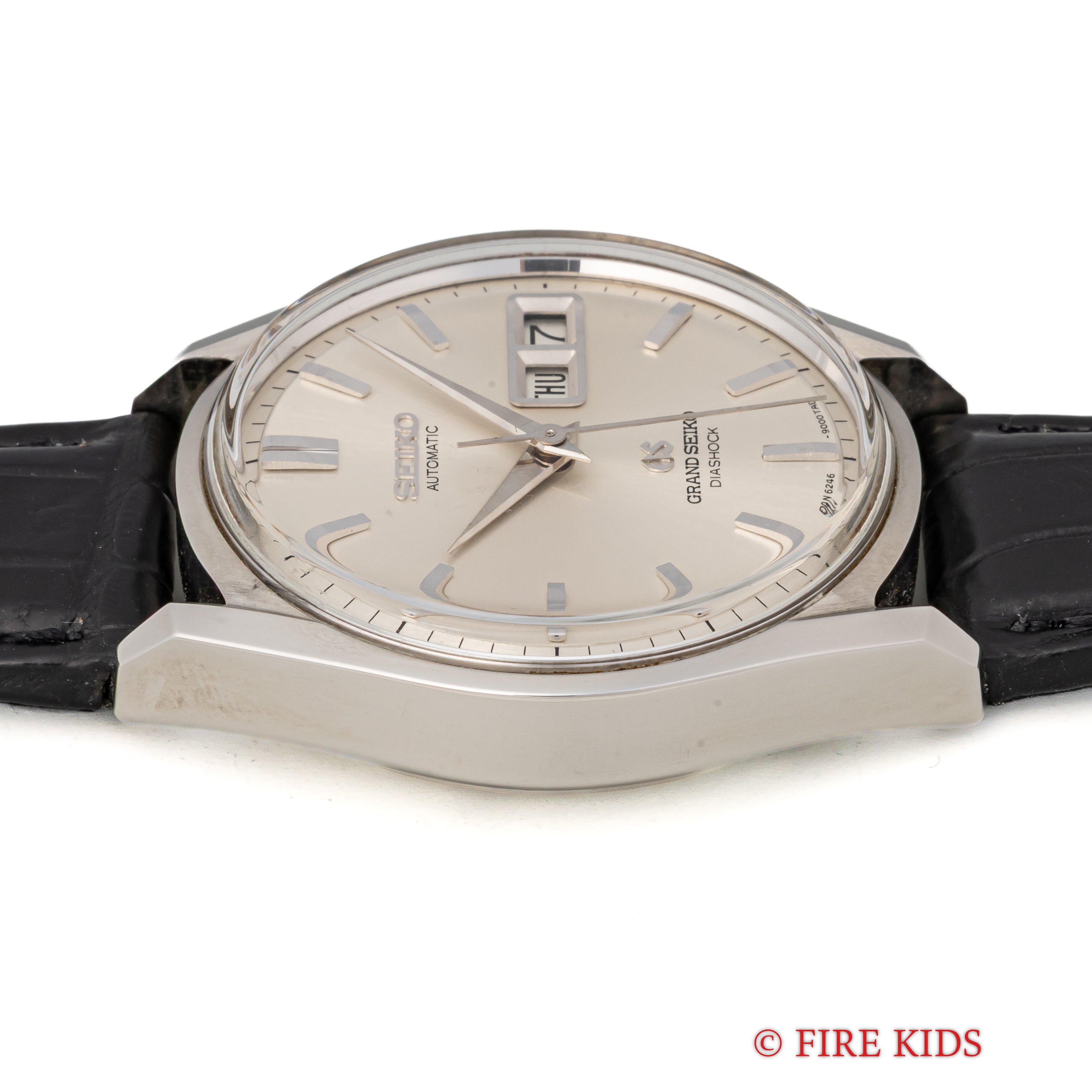 グランドセイコー 1967年製 Ref.6246-9001 62GS デイデイト ロービート自動巻き 純正尾錠付き