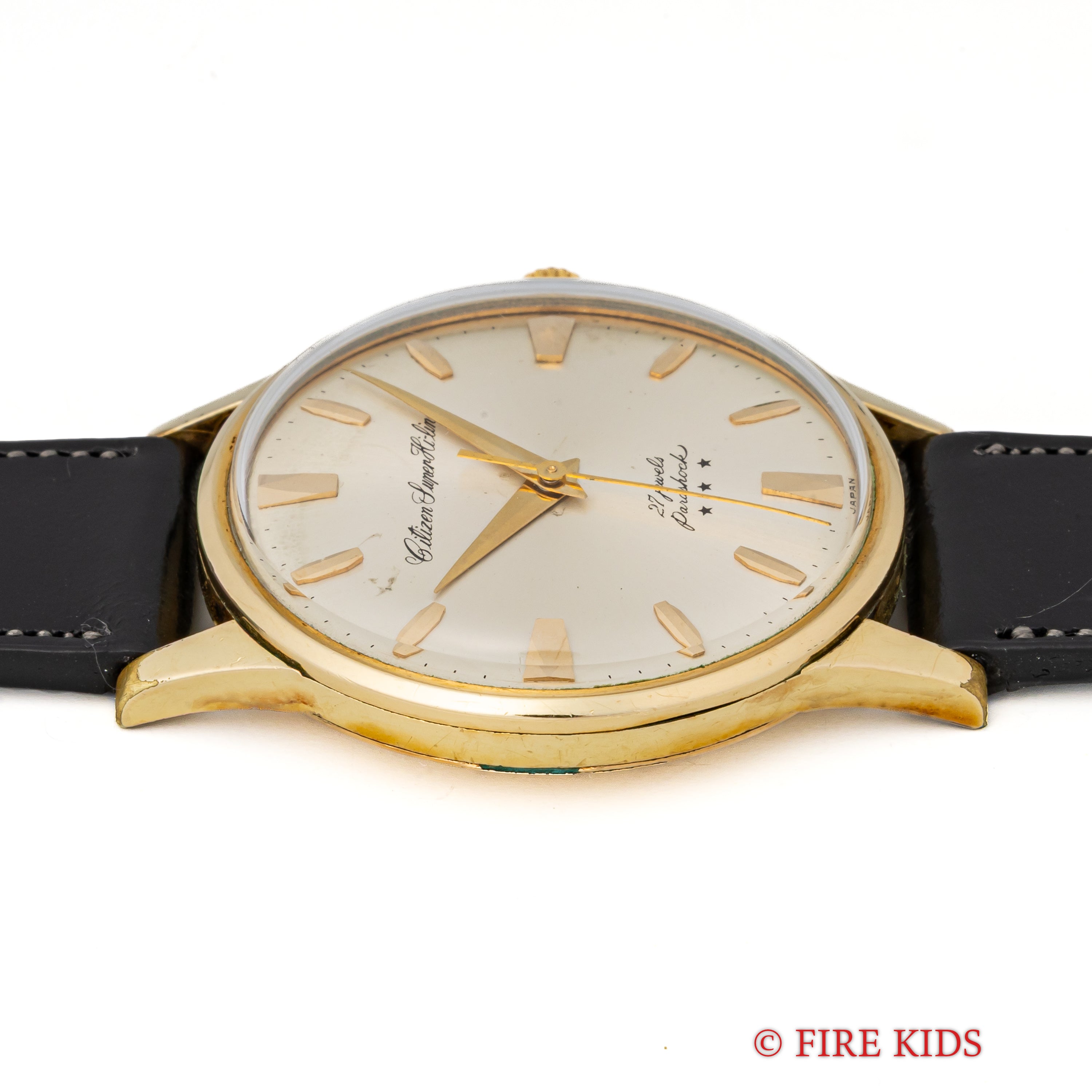 シチズン スーパーハイライン スリースター 1963年製 80ミクロン14金張りケース 手巻き