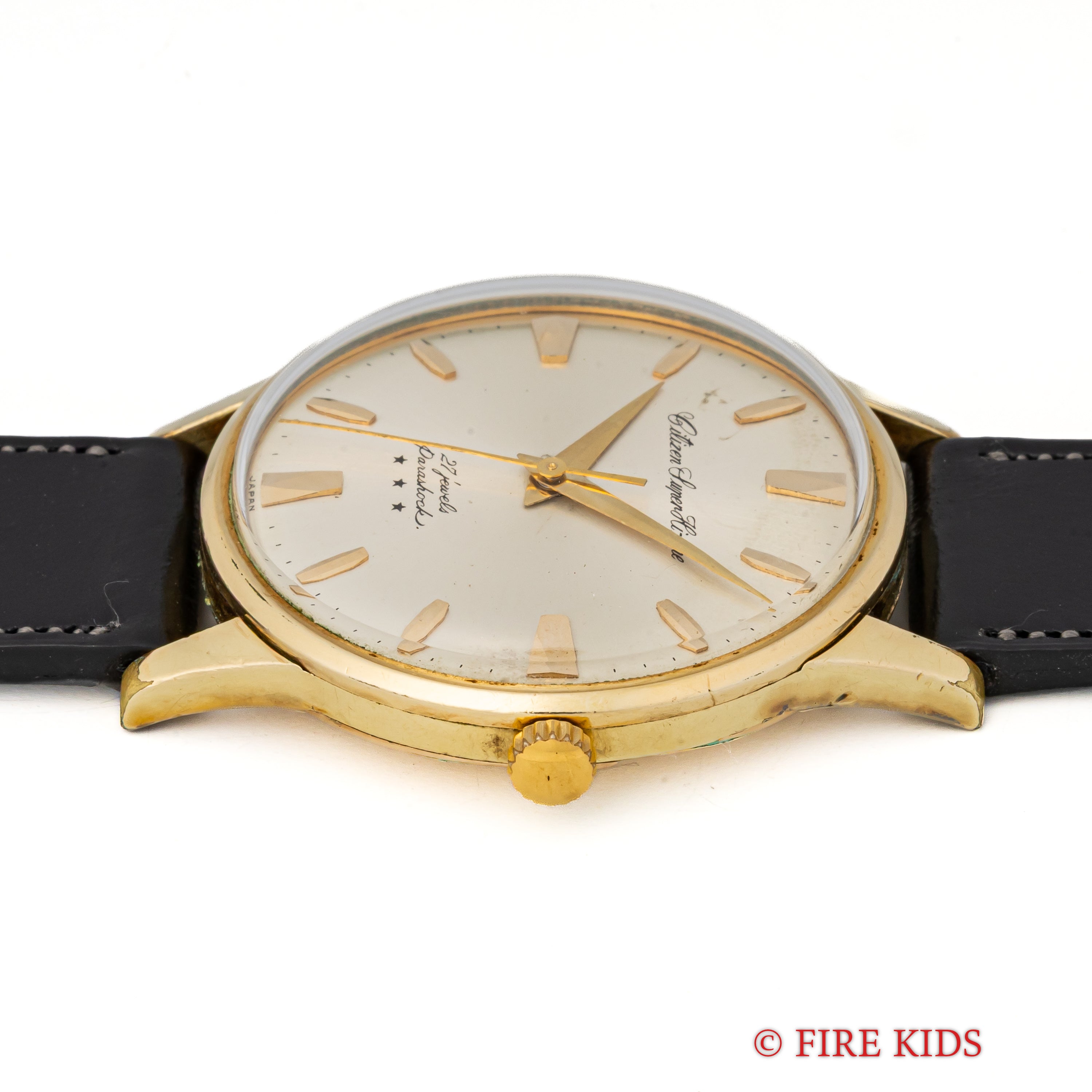 シチズン スーパーハイライン スリースター 1963年製 80ミクロン14金張りケース 手巻き