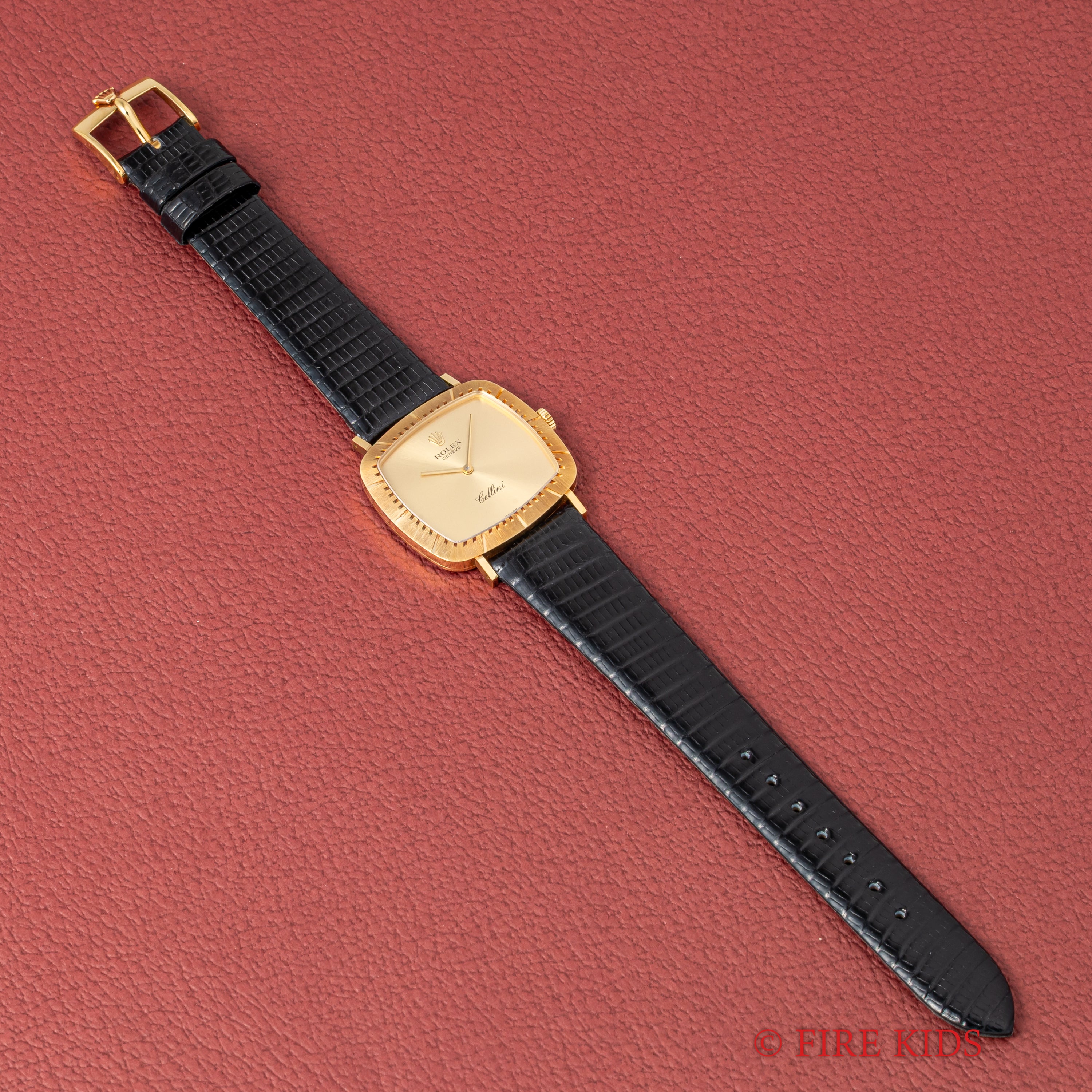 ロレックス 18金無垢チェリーニ 1990~1991年製 Ref.4084 純正18金無垢尾錠付き 手巻き