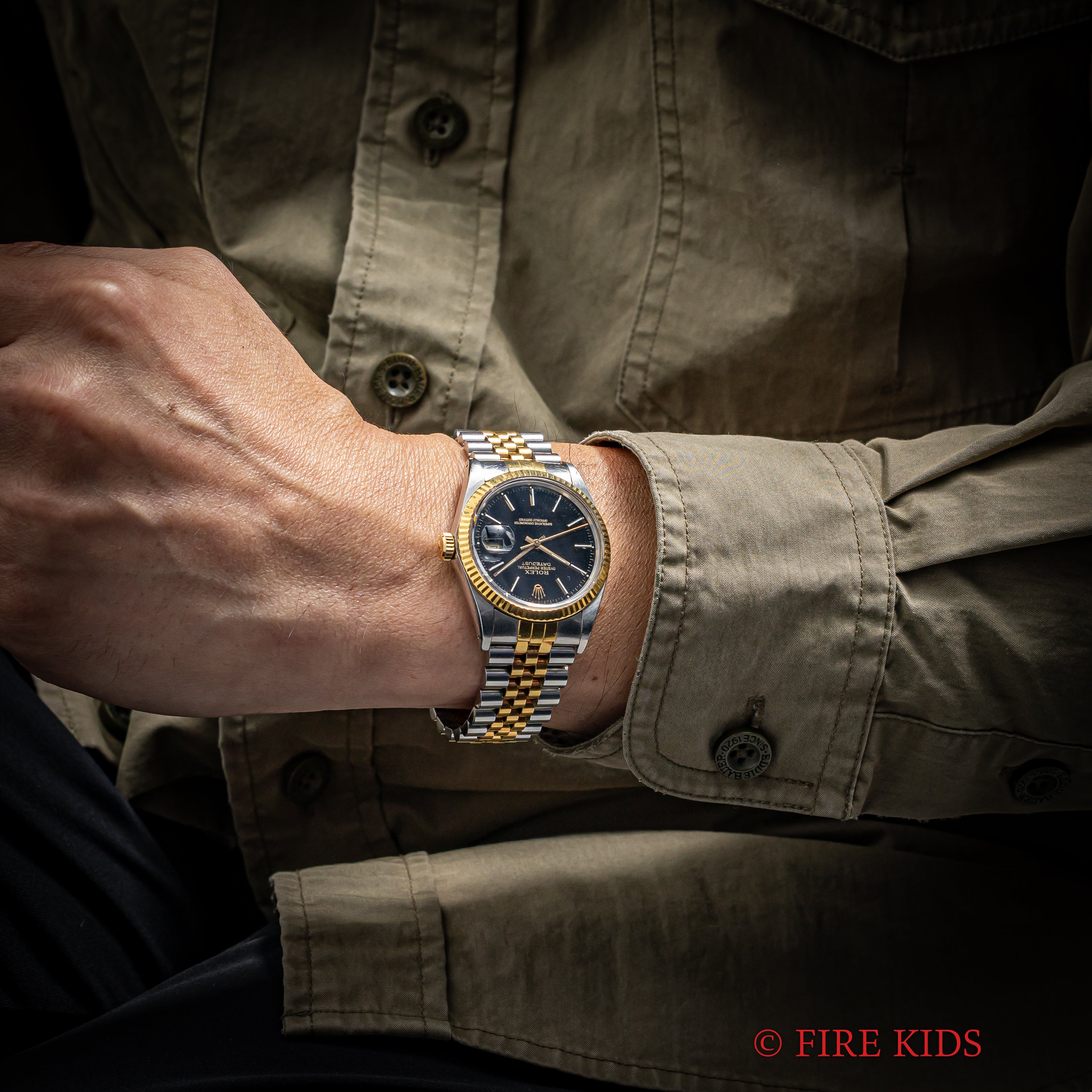 ロレックス 1987年製 デイトジャスト コンビ Ref.16013 自動巻 トリチウム夜光 ギャラ、タグ、修理明細付き