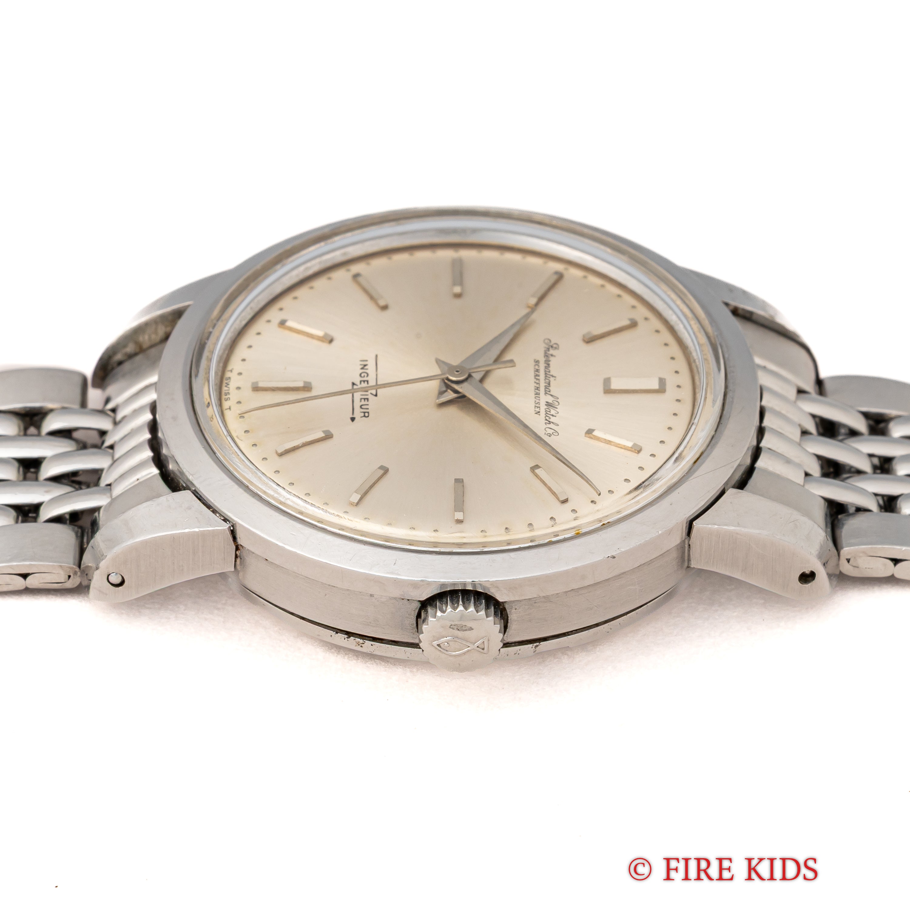 IWC インヂュニア ノンデイト 1963年製Ref.666 ペラトン式自動巻 Cal.853 純正ゲイフレアーブレス付