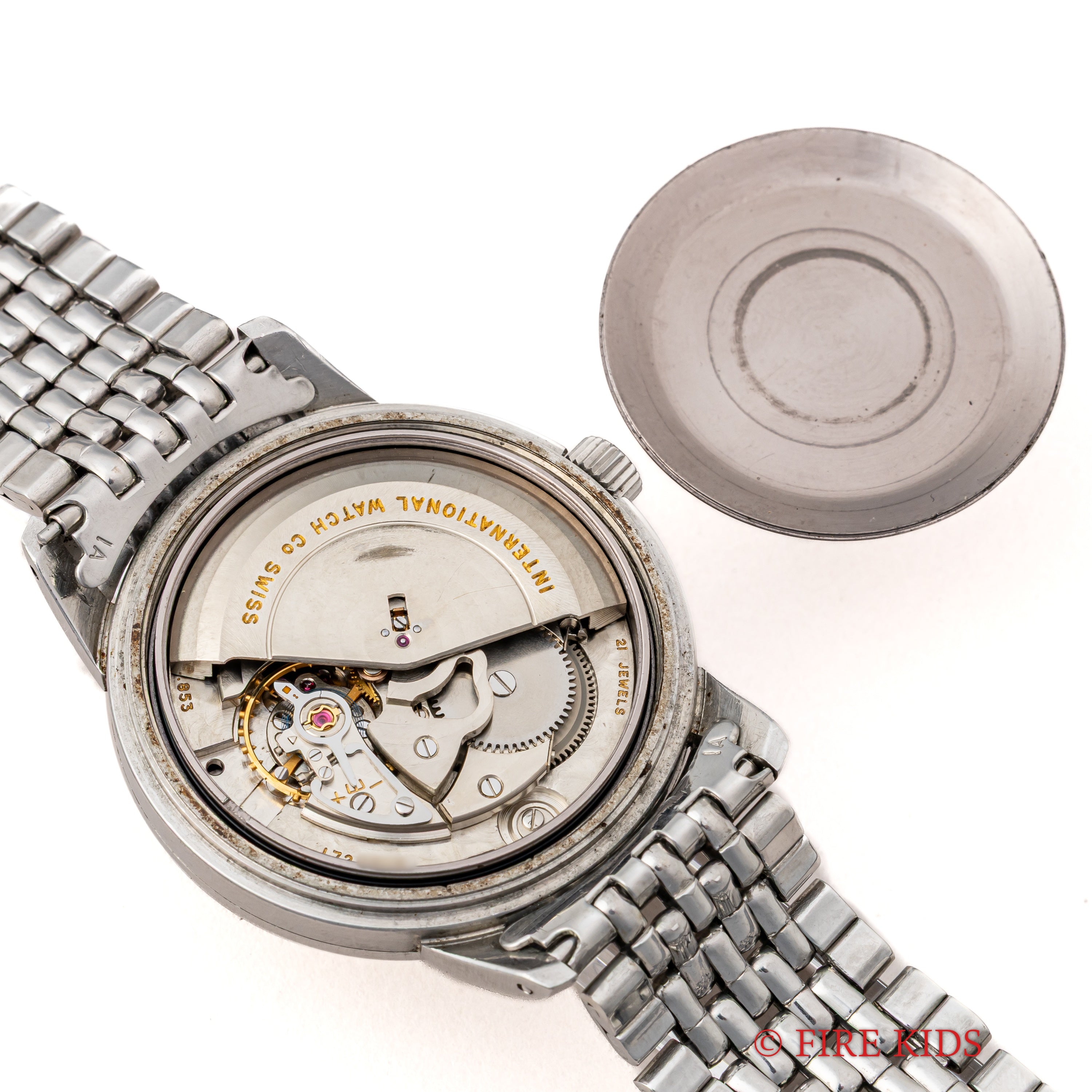 IWC インヂュニア ノンデイト 1963年製Ref.666 ペラトン式自動巻 Cal.853 純正ゲイフレアーブレス付