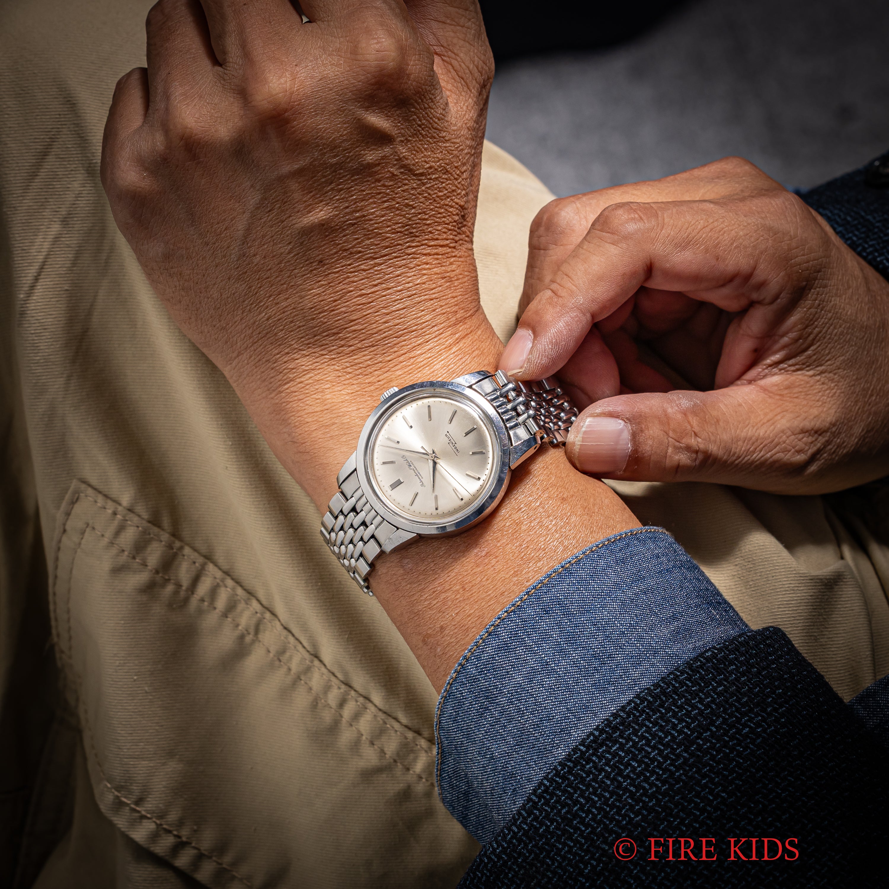 IWC インヂュニア ノンデイト 1963年製Ref.666 ペラトン式自動巻 Cal.853 純正ゲイフレアーブレス付