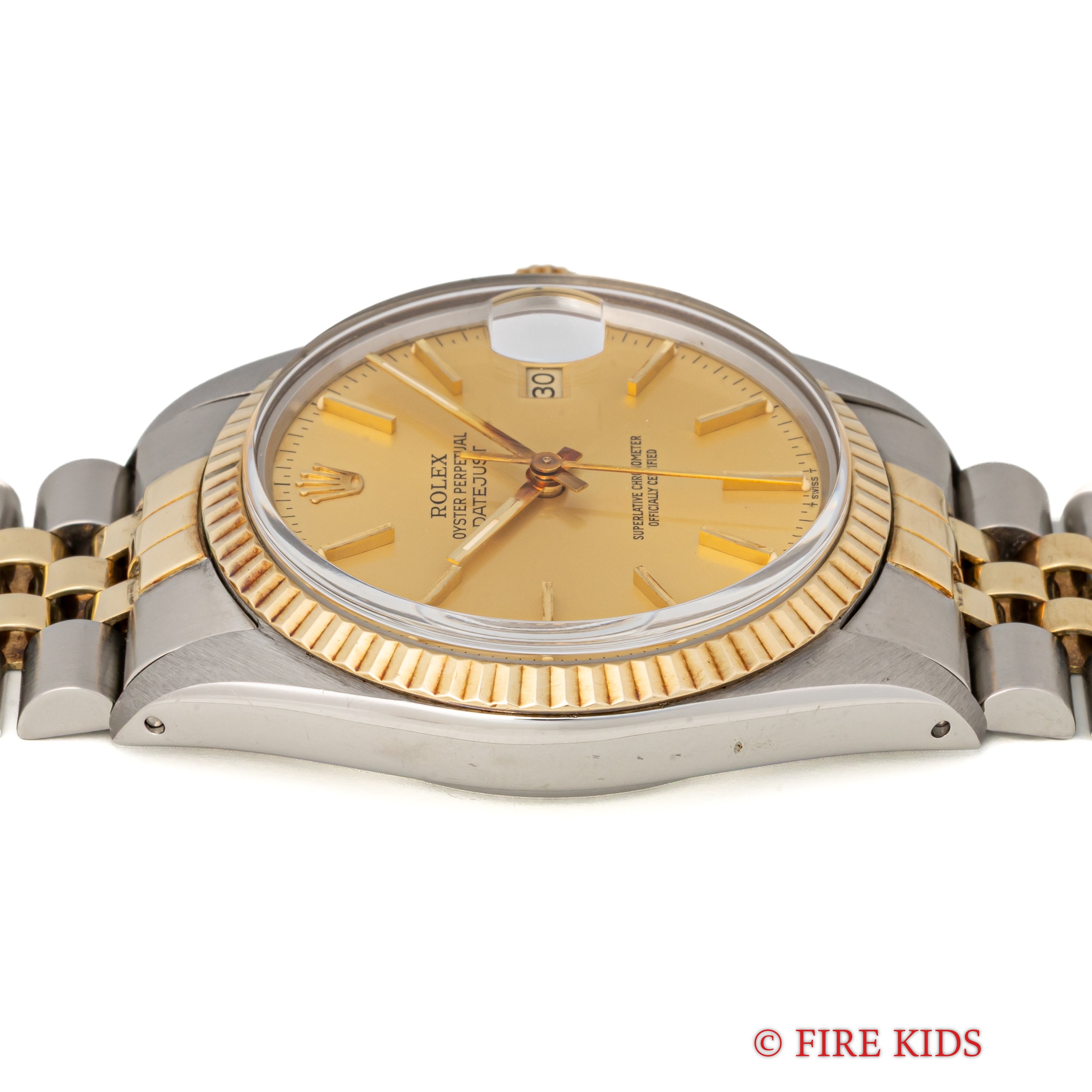 ロレックス 1981年製 デイトジャスト36 コンビ Ref.16013 自動巻 トリチウム夜光 純正コンビブレス