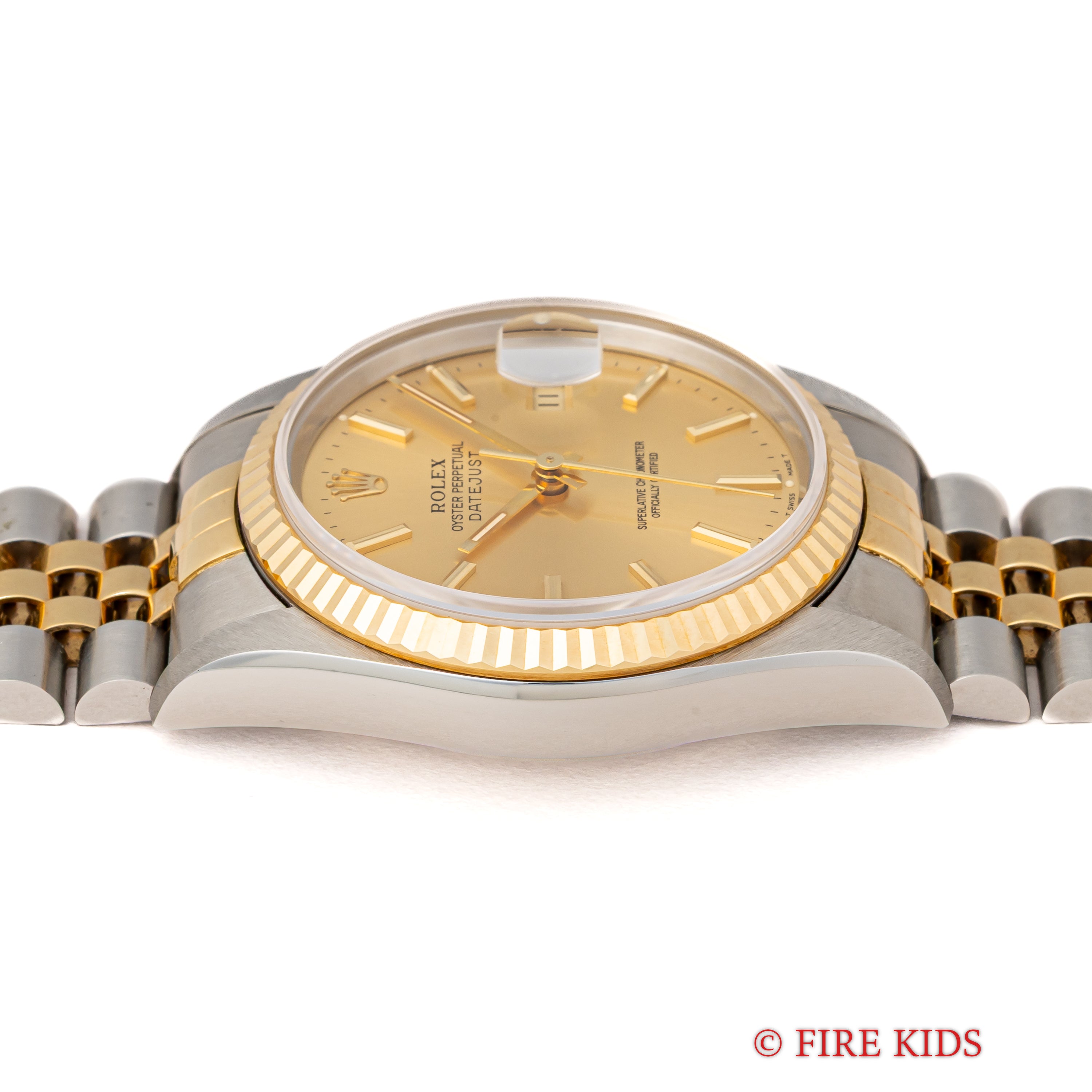 ロレックス デイトジャスト36 コンビ 1993年製 Ref.16233 シャンパンダイヤル 純正ジュビリーブレス