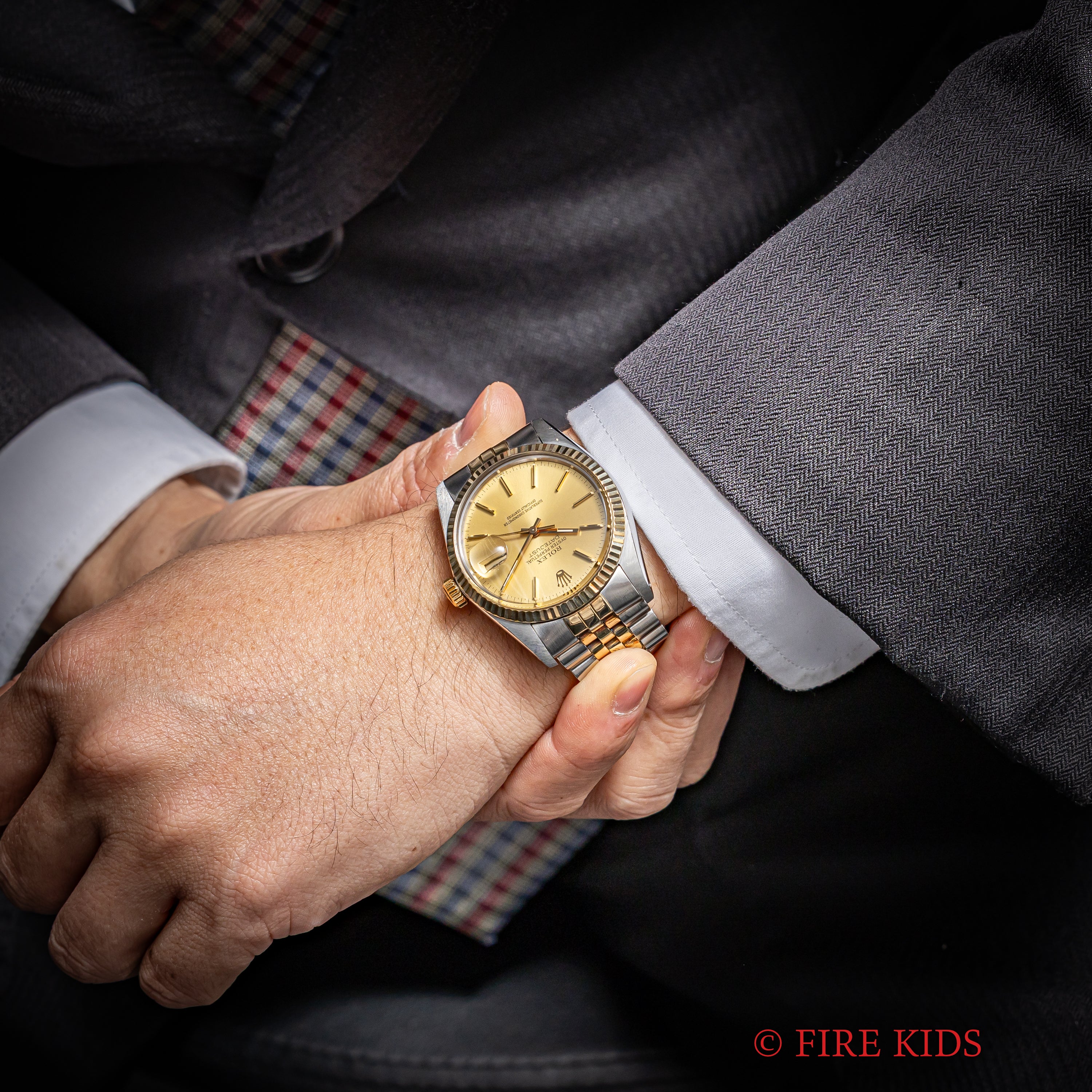 ロレックス 1981年製 デイトジャスト36 コンビ Ref.16013 自動巻 トリチウム夜光 純正コンビブレス