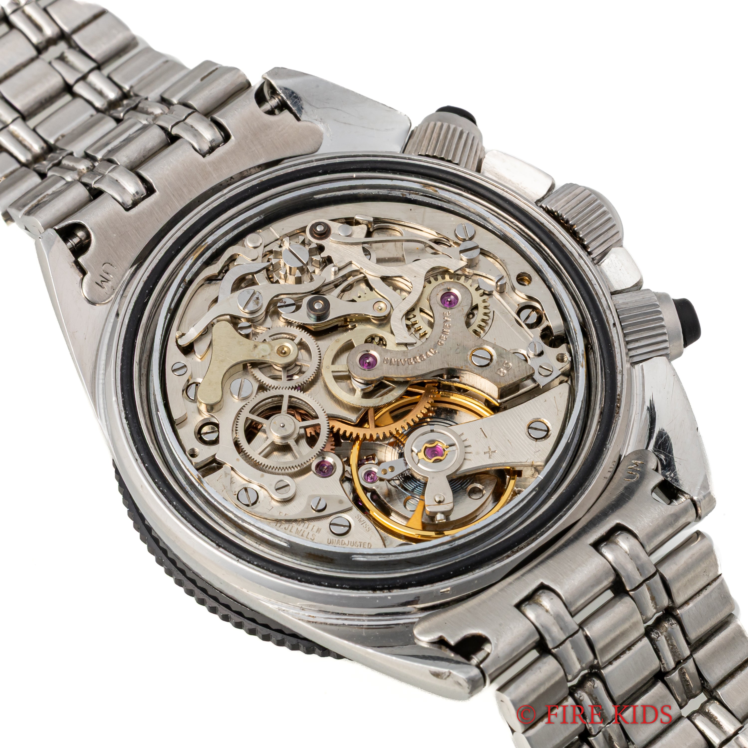 ユニバーサルジュネーブ スペースコンパックス 1960年代製 純正ブレス付き Cal.85 バルジュー72