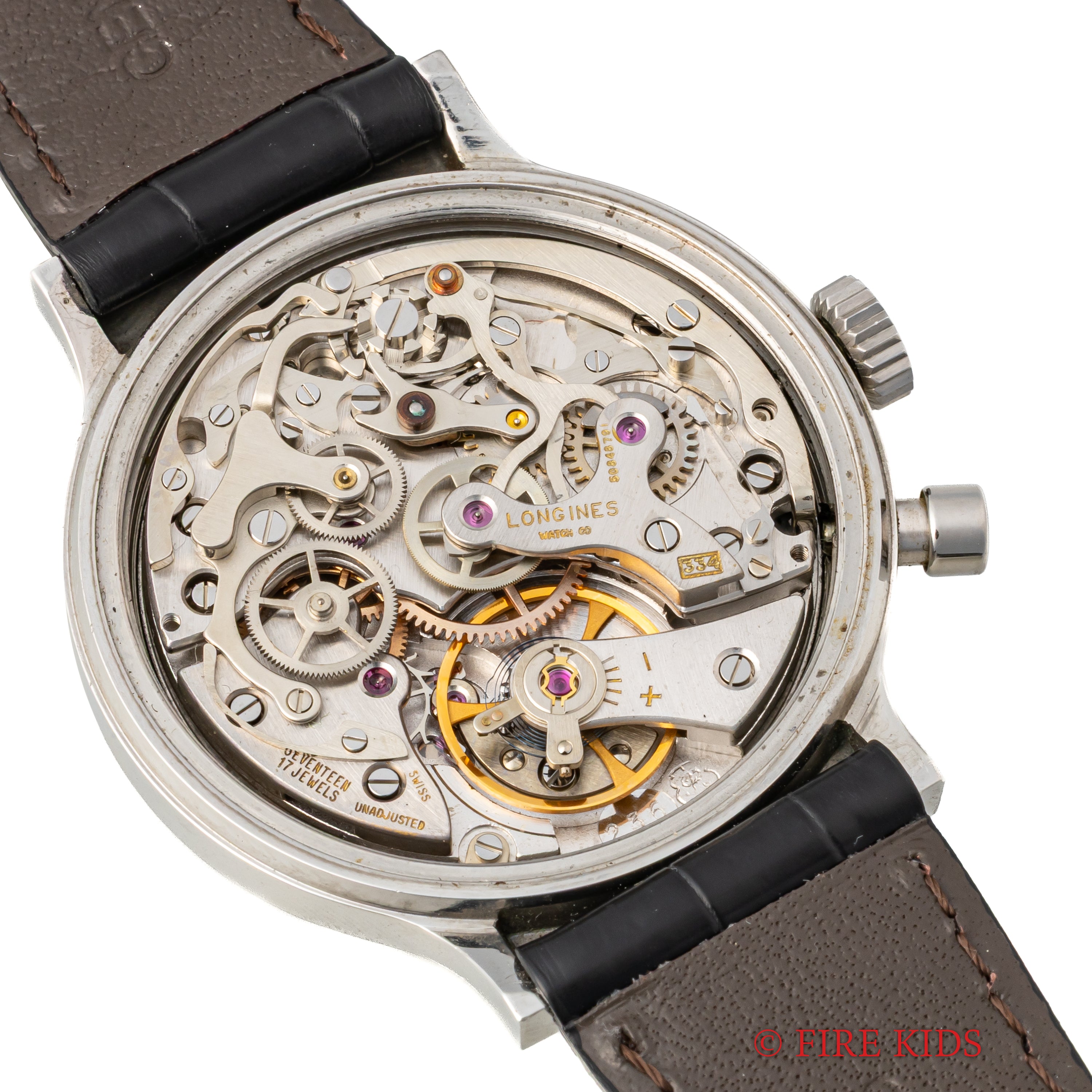 ロンジン コンクエスト 1972年製 ミュンヘンオリンピック記念モデル ワンプッシュクロノグラフ 純正尾錠