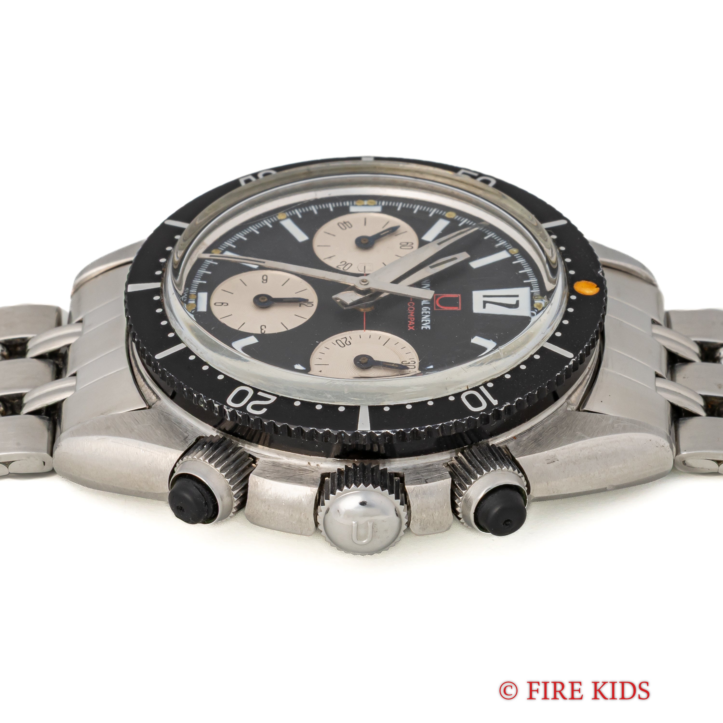 ユニバーサルジュネーブ スペースコンパックス 1960年代製 純正ブレス付き Cal.85 バルジュー72