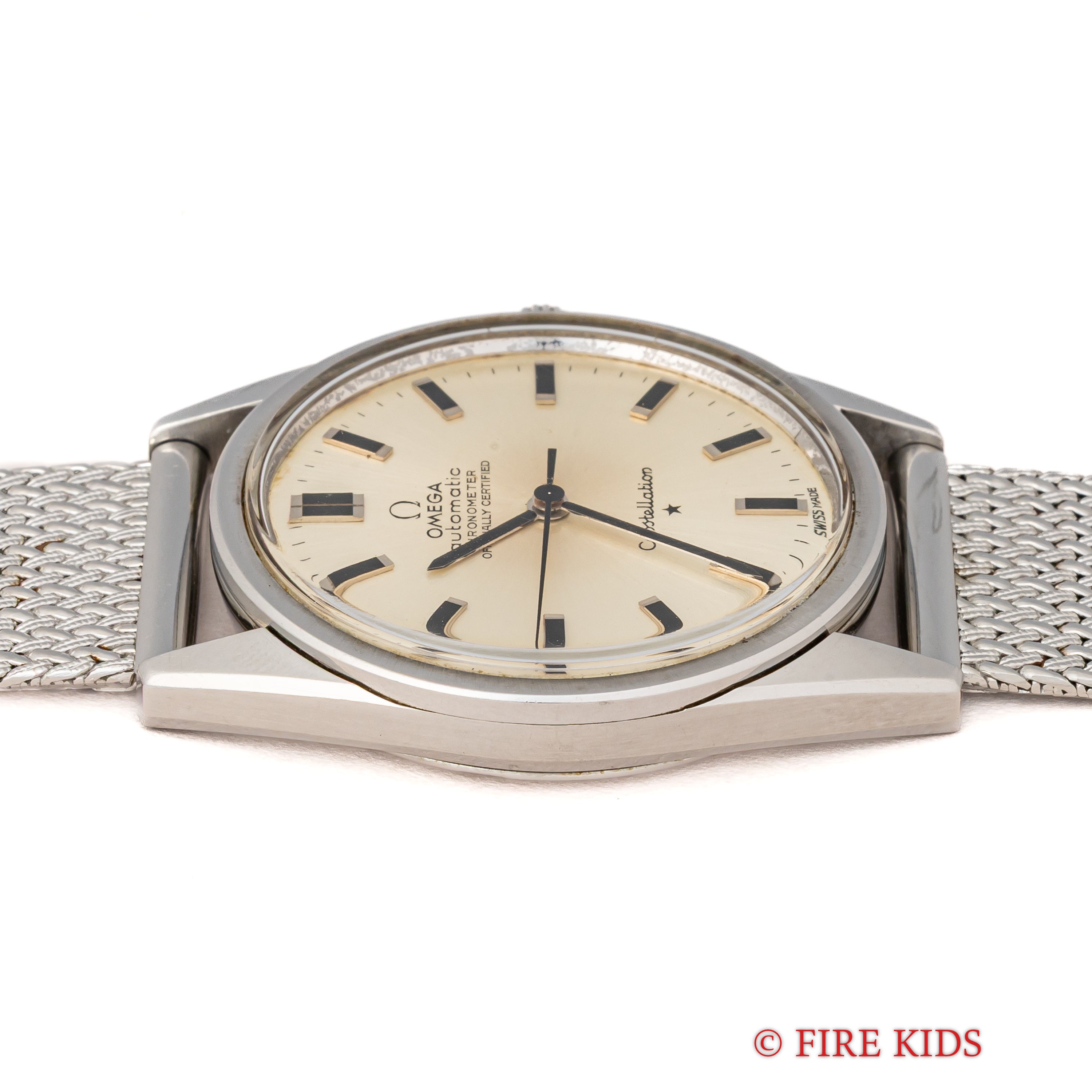 オメガ コンステレーション 1966年製 薄型ノンデイト自動巻クロノメーター Cal.712 社外ブレス