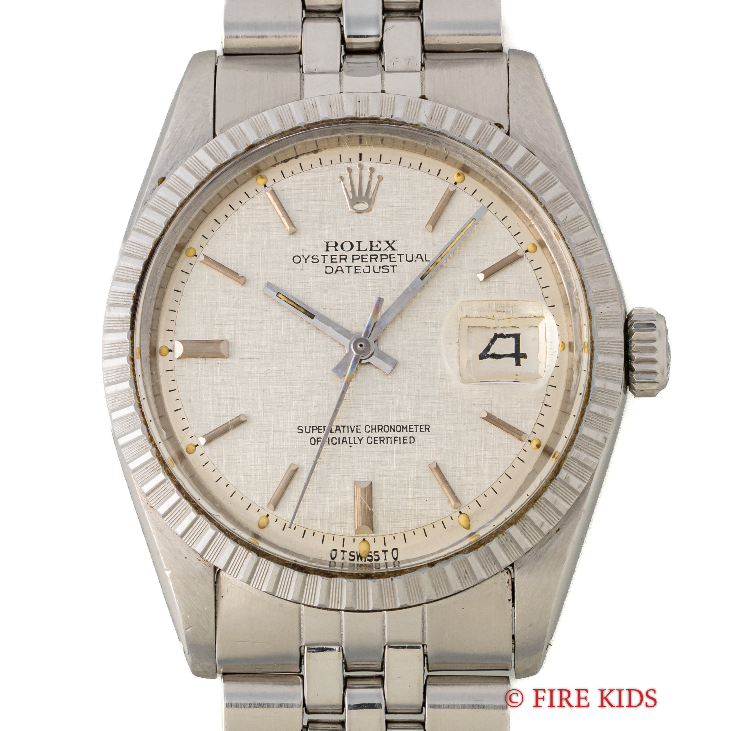 ロレックス 1971年製 デイトジャスト36 Ref.1603 リネンダイヤル 純正ジュビリーブレス
