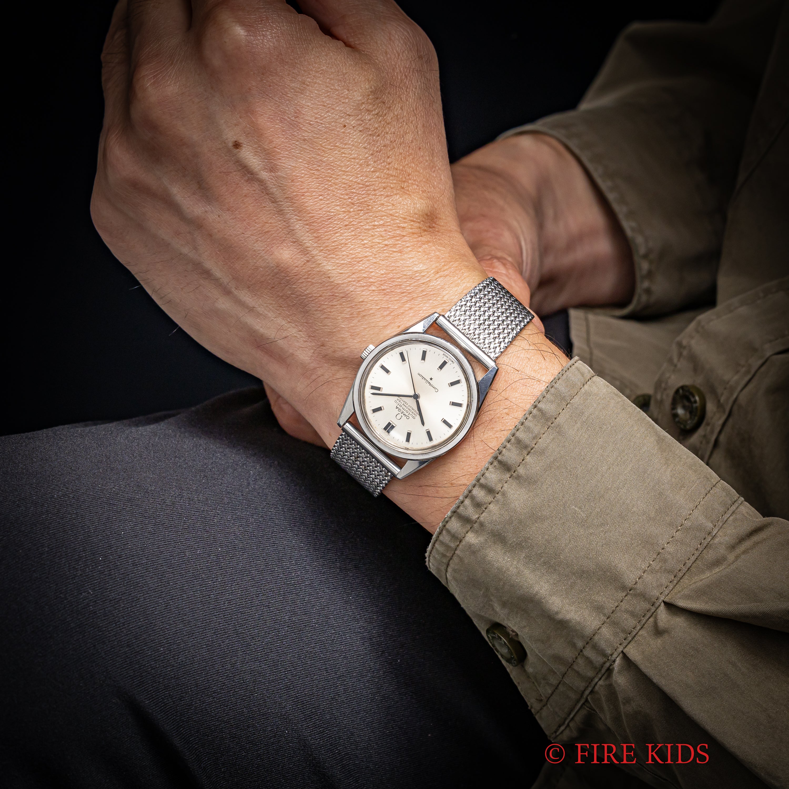 オメガ コンステレーション 1966年製 薄型ノンデイト自動巻クロノメーター Cal.712 社外ブレス