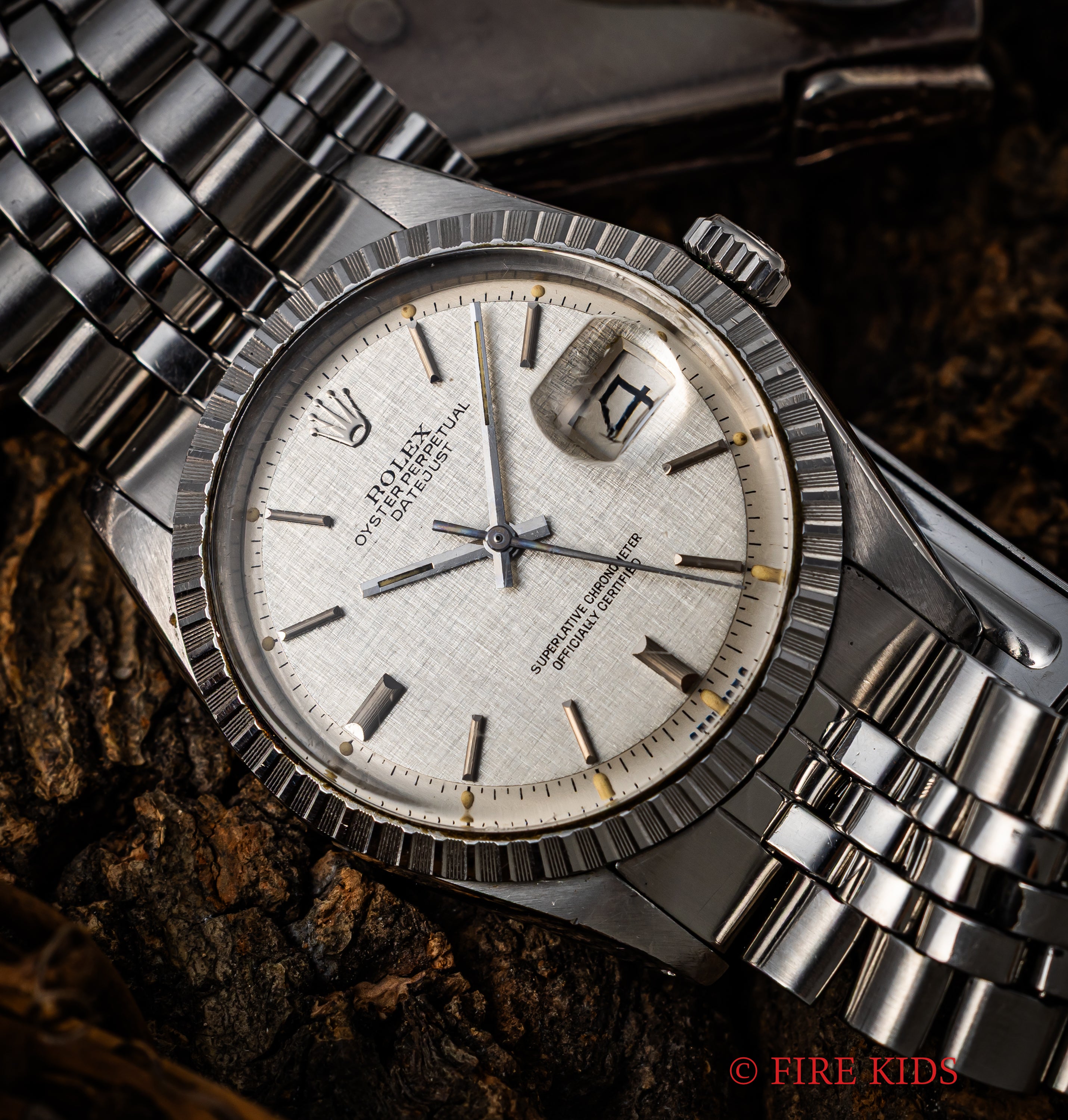 ロレックス 1971年製 デイトジャスト36 Ref.1603 リネンダイヤル 純正ジュビリーブレス