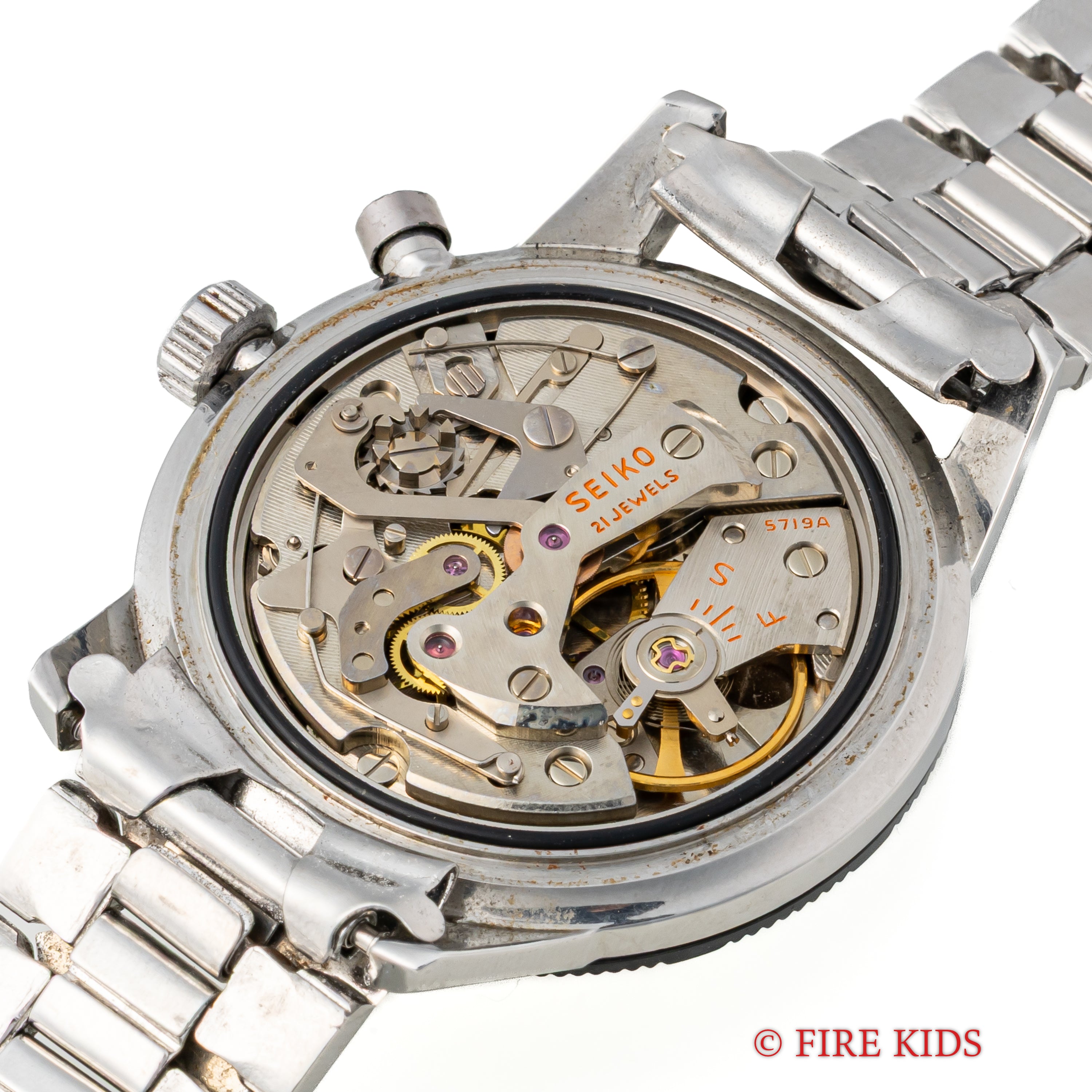 セイコー ワンプッシュクロノグラフ 1964年製 Ref.45899 聖火マーク プラベゼル 純正ブレス付き