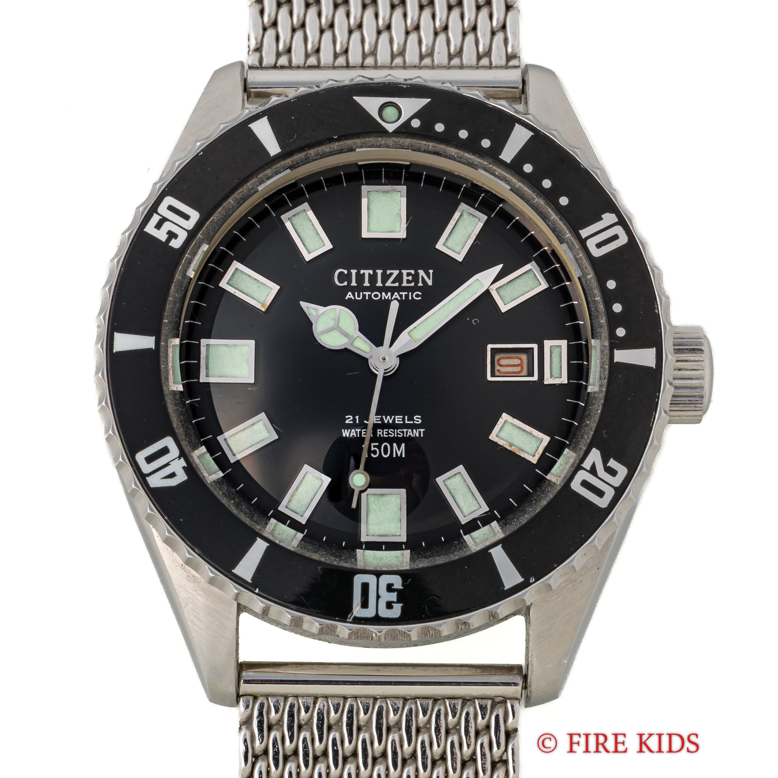 シチズン 150m チャレンジダイバー 1976年製 赤カレンダー 4‐600851Y