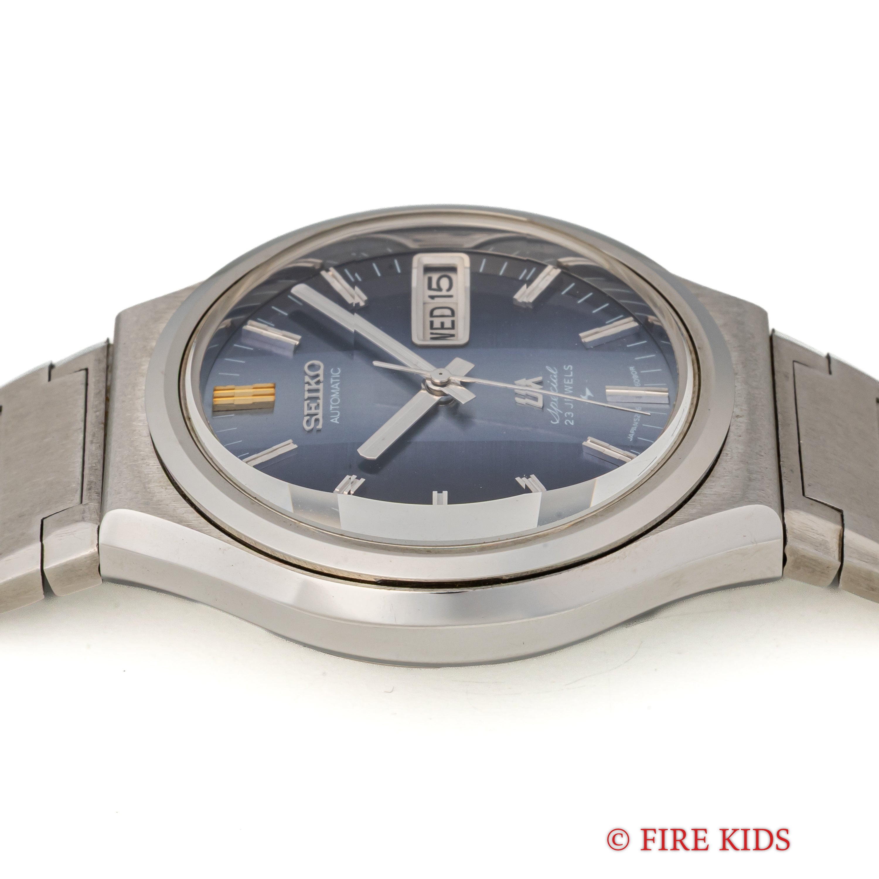 セイコー LMスペシャル 1973年製 Ref.5206-6090 ブルーツートンダイヤル 9面カットガラス 純正ブレス N.O.S