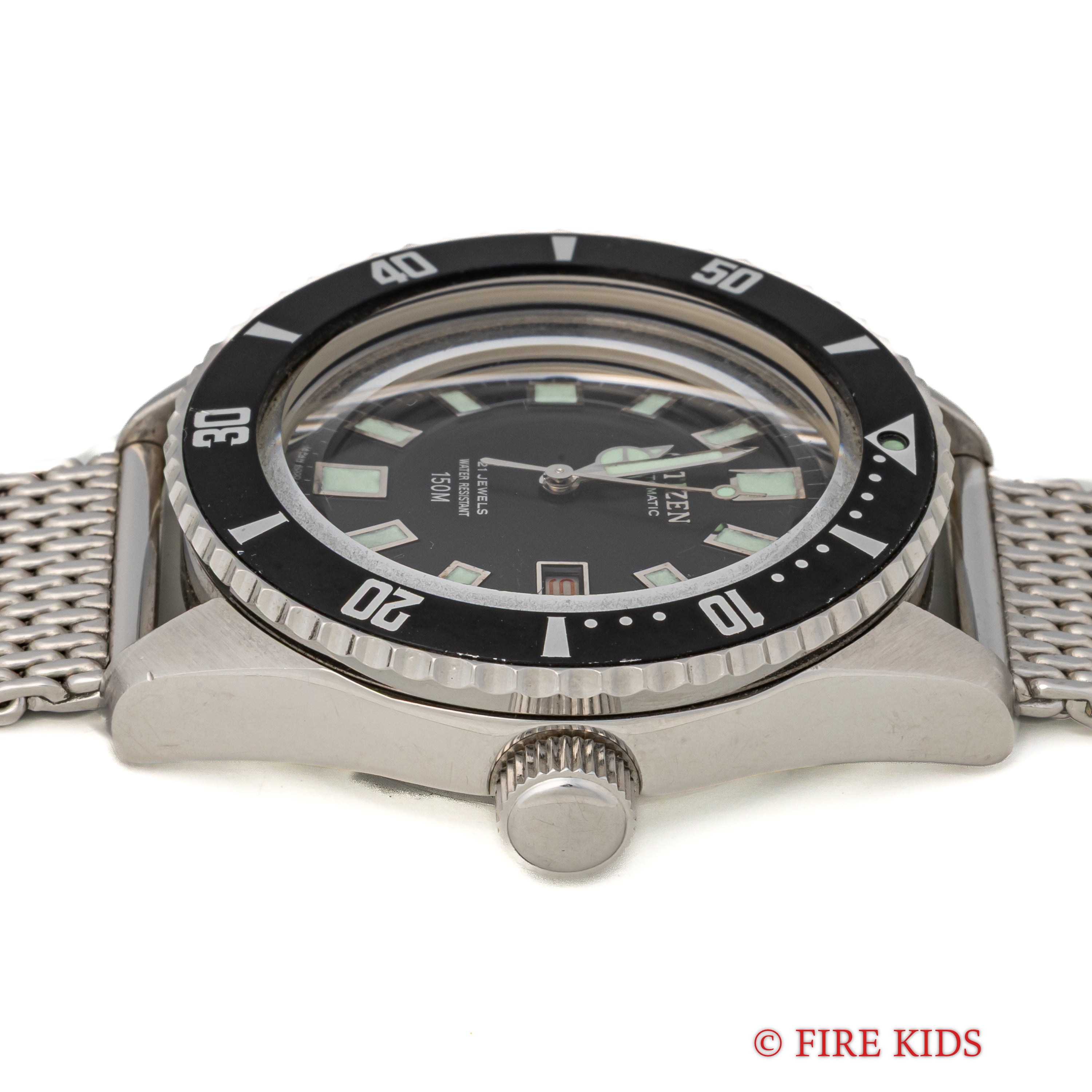 シチズン 150m チャレンジダイバー 1976年製 赤カレンダー 4‐600851Y