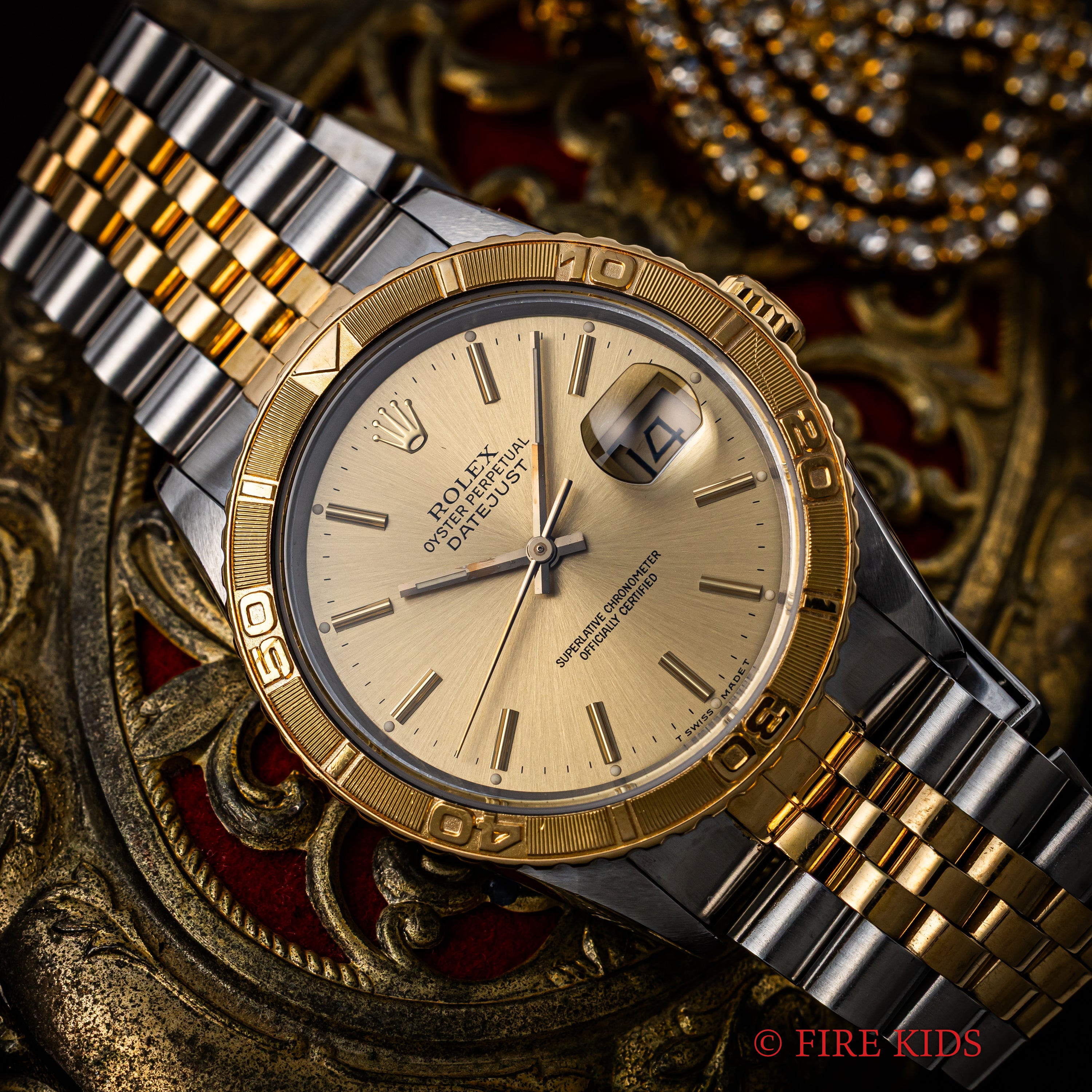 ロレックス サンダーバード1991年製 Ref.16263 シャンパンコンビ