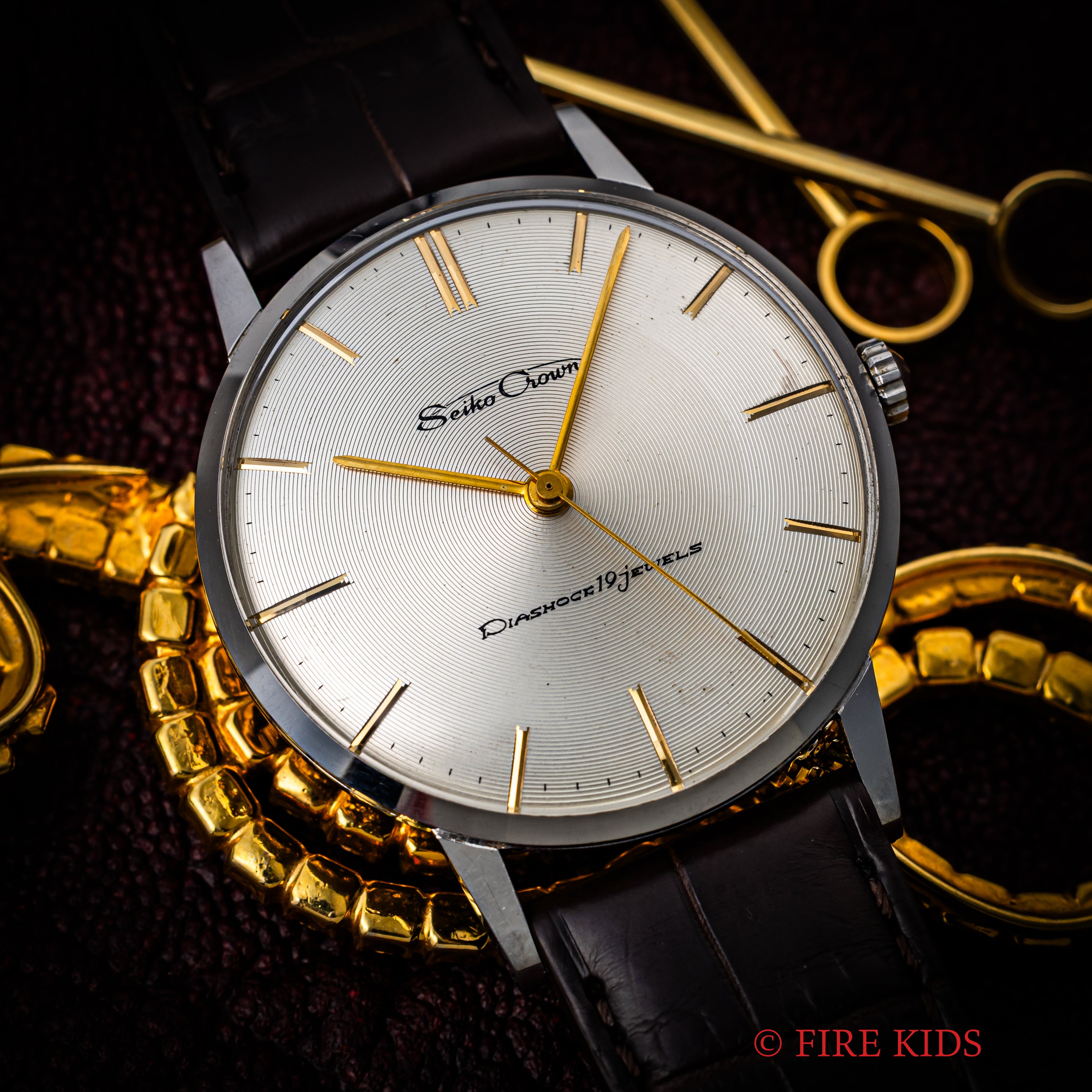 セイコー クラウン 1960年製(昭和35年製) Ref.15002 レコード文字盤