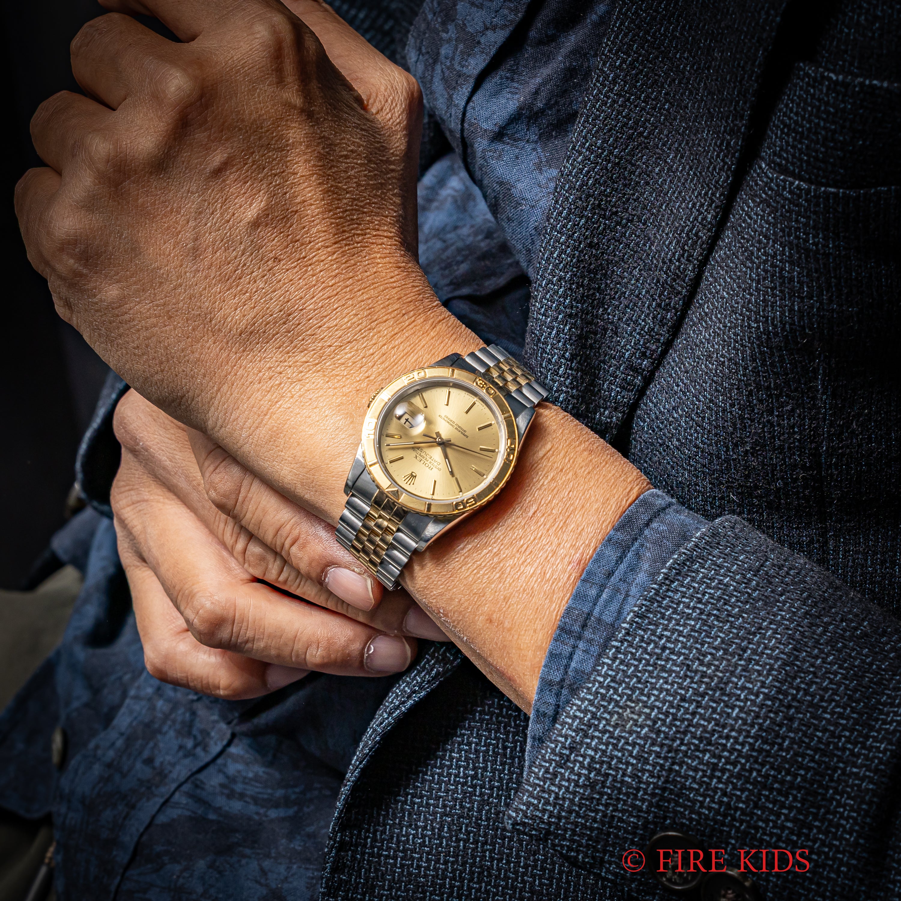 ロレックス サンダーバード1991年製 Ref.16263 シャンパンコンビ