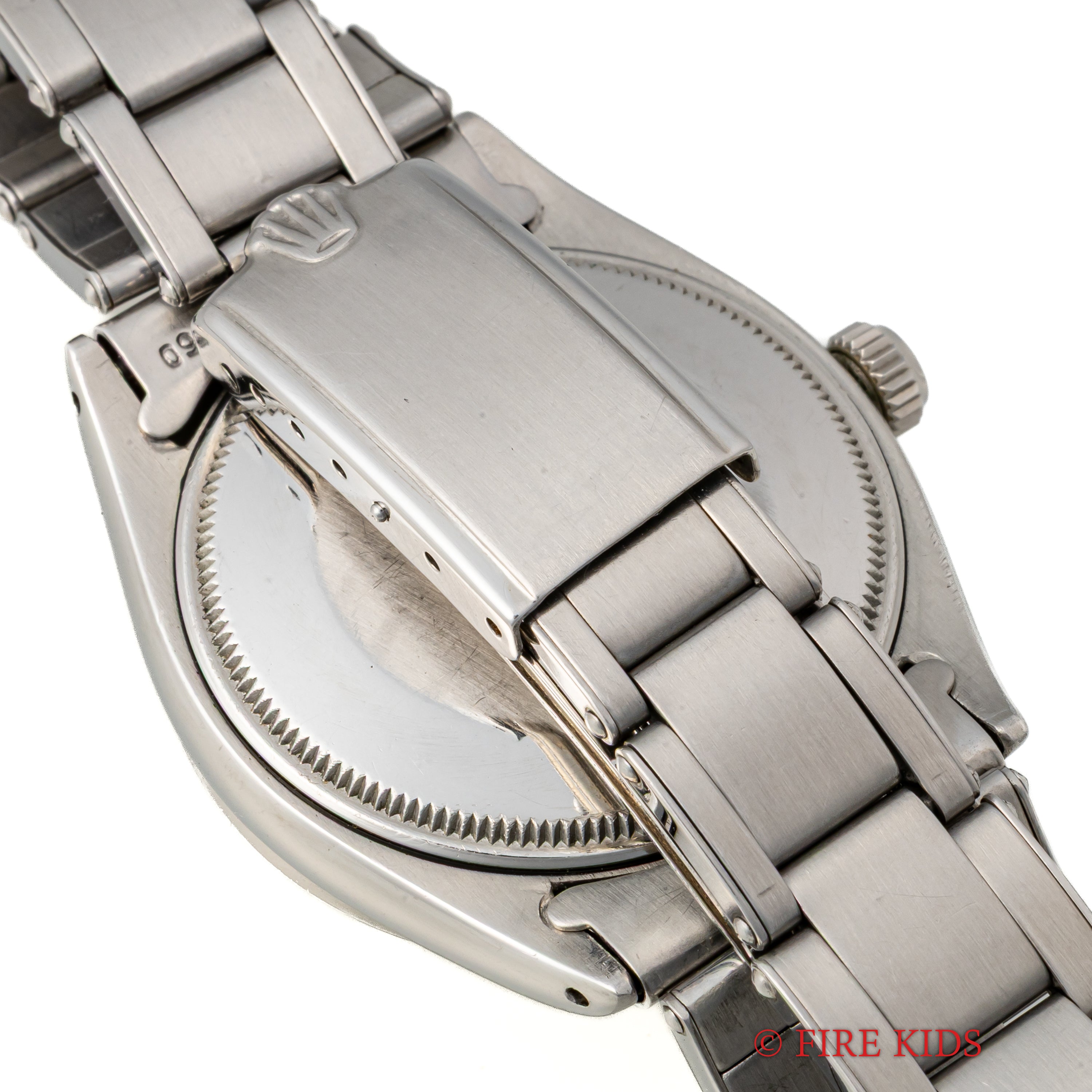 ロレックス オイスターパーペチュアル 1959年製 Ref.1007最初期型 ホワイトダイヤル 純正リベットブレス