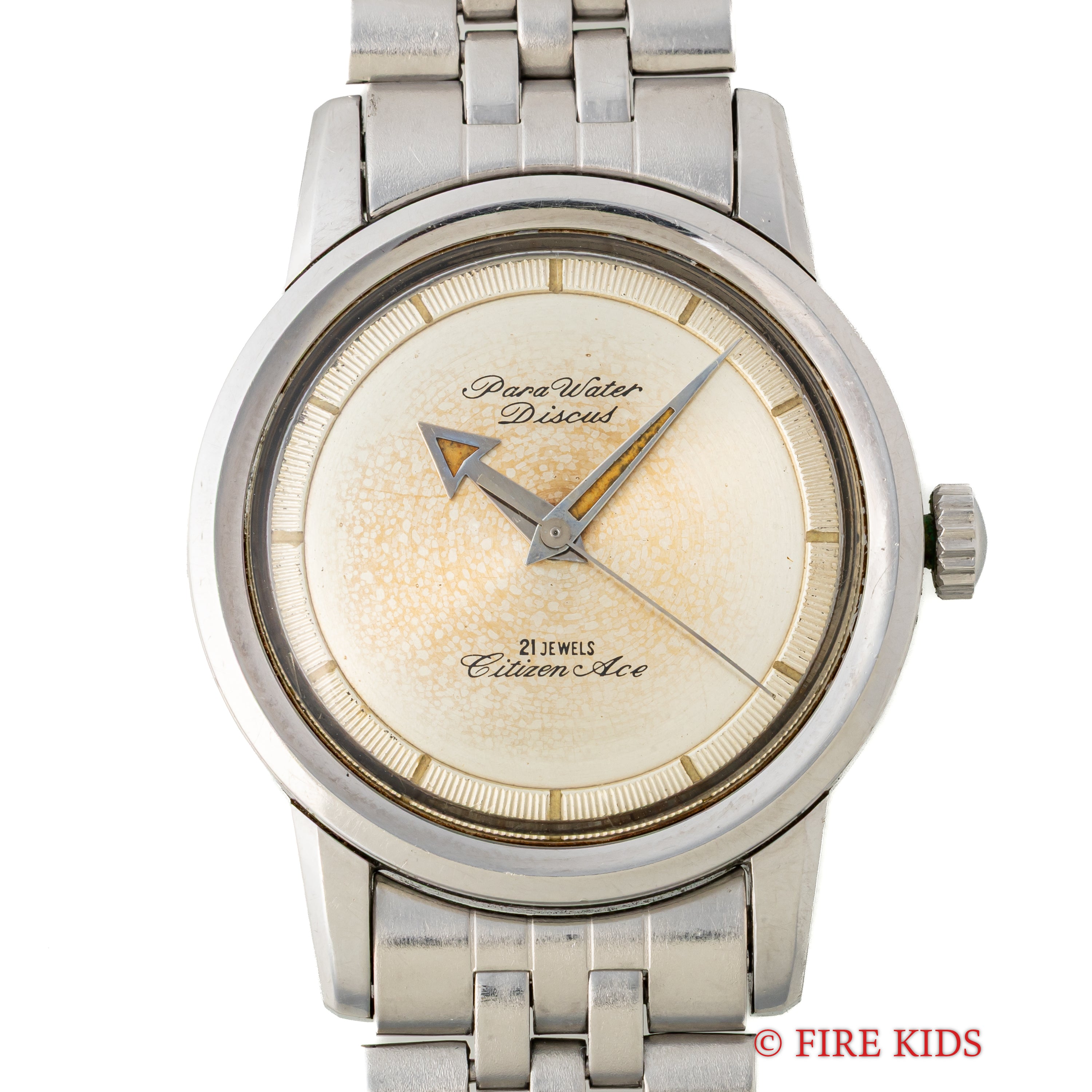 シチズン エース ディスカス 1961年製 アローハンド 21石手巻 純正ブレス