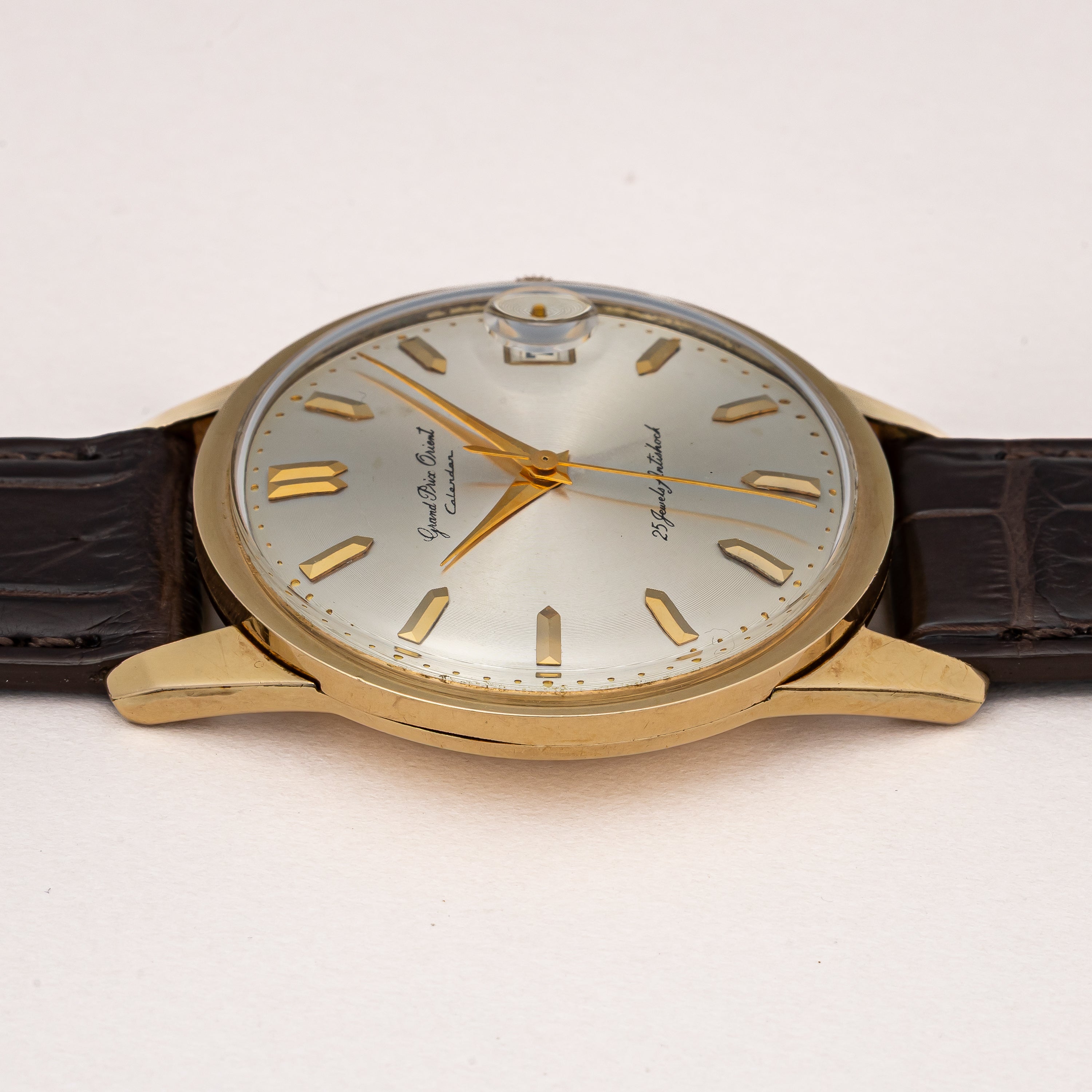 オリエント カレンダー 1960年代製 手巻き 金張り Ref.S84063