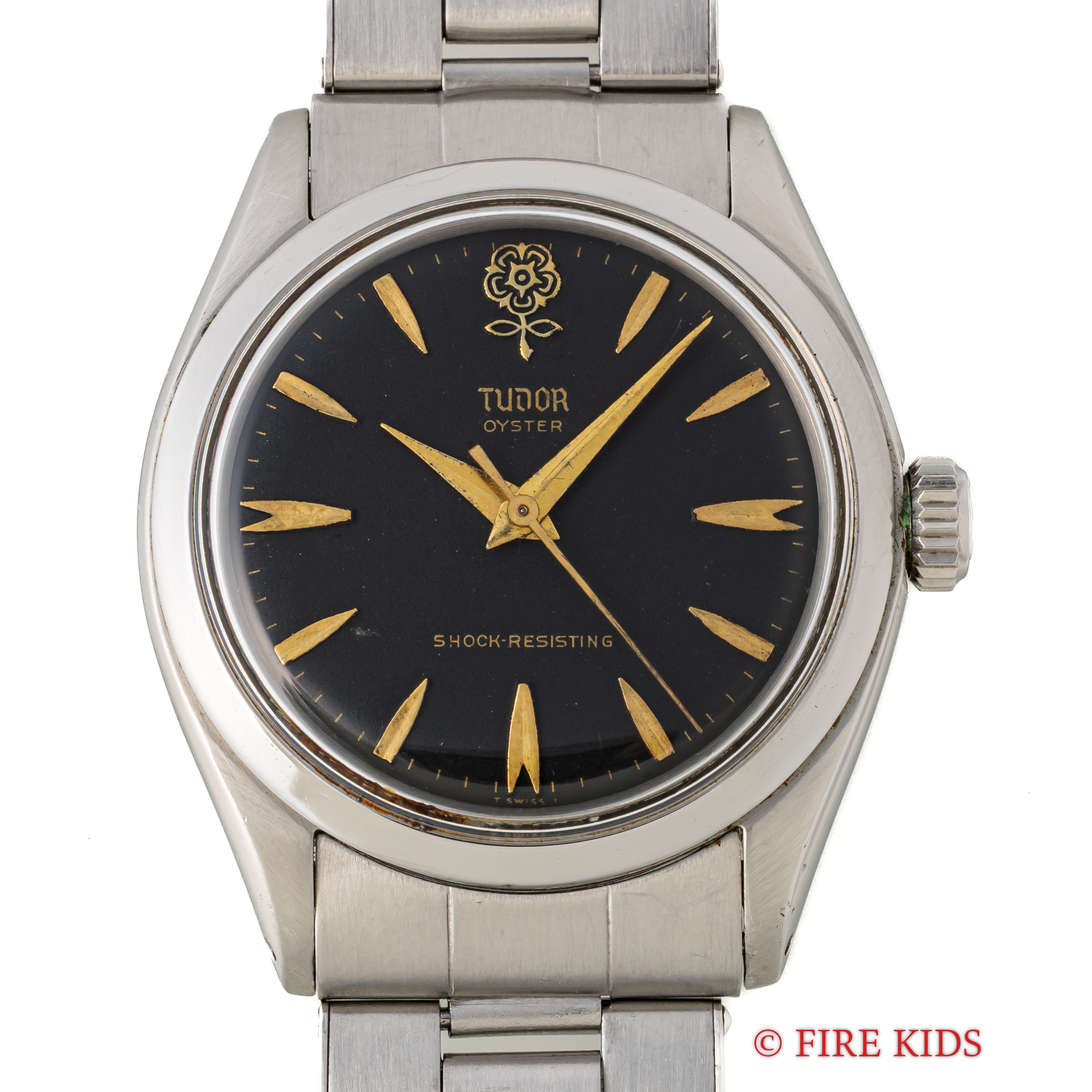 チューダー オイスター デカバラ リダンブラック 1962年製 Ref.7934 リベットブレス