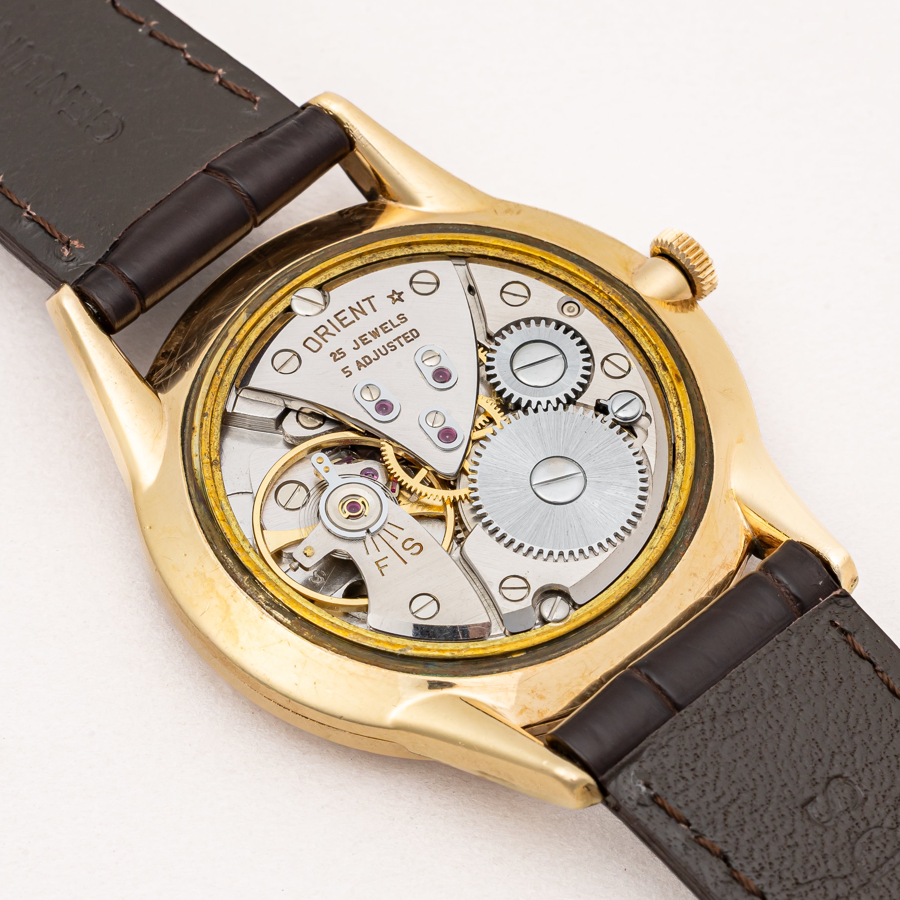 オリエント カレンダー 1960年代製 手巻き 金張り Ref.S84063