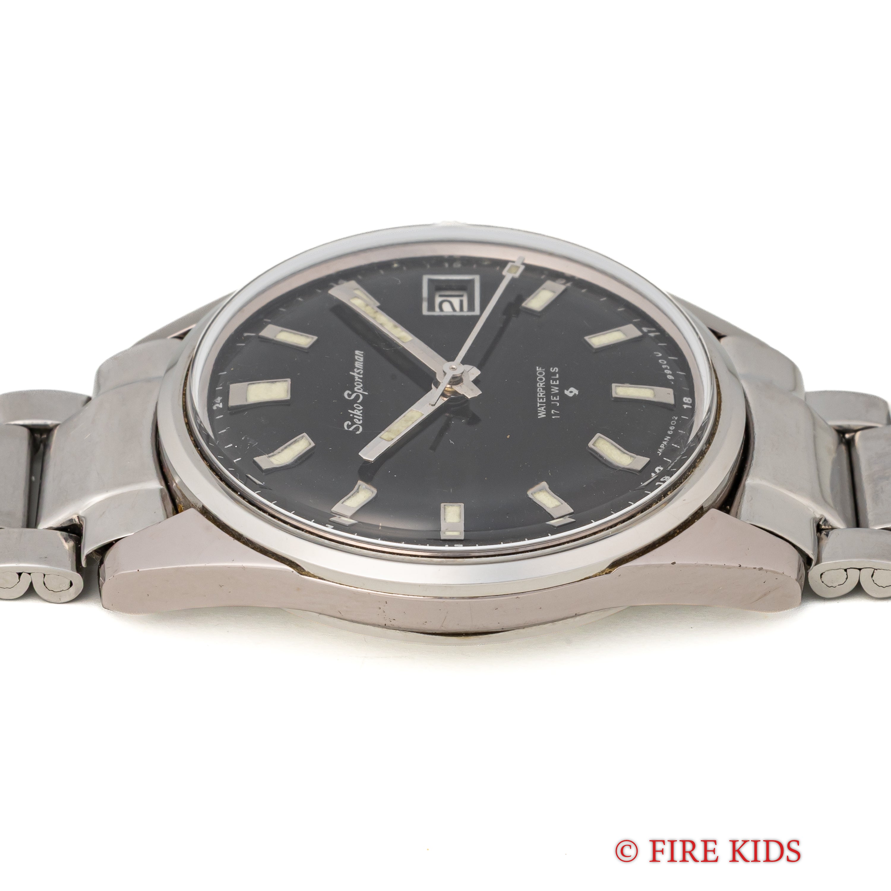 セイコー スポーツマン グレーダイヤル 1967年製 タツノオトシゴ 純正ブレス付き