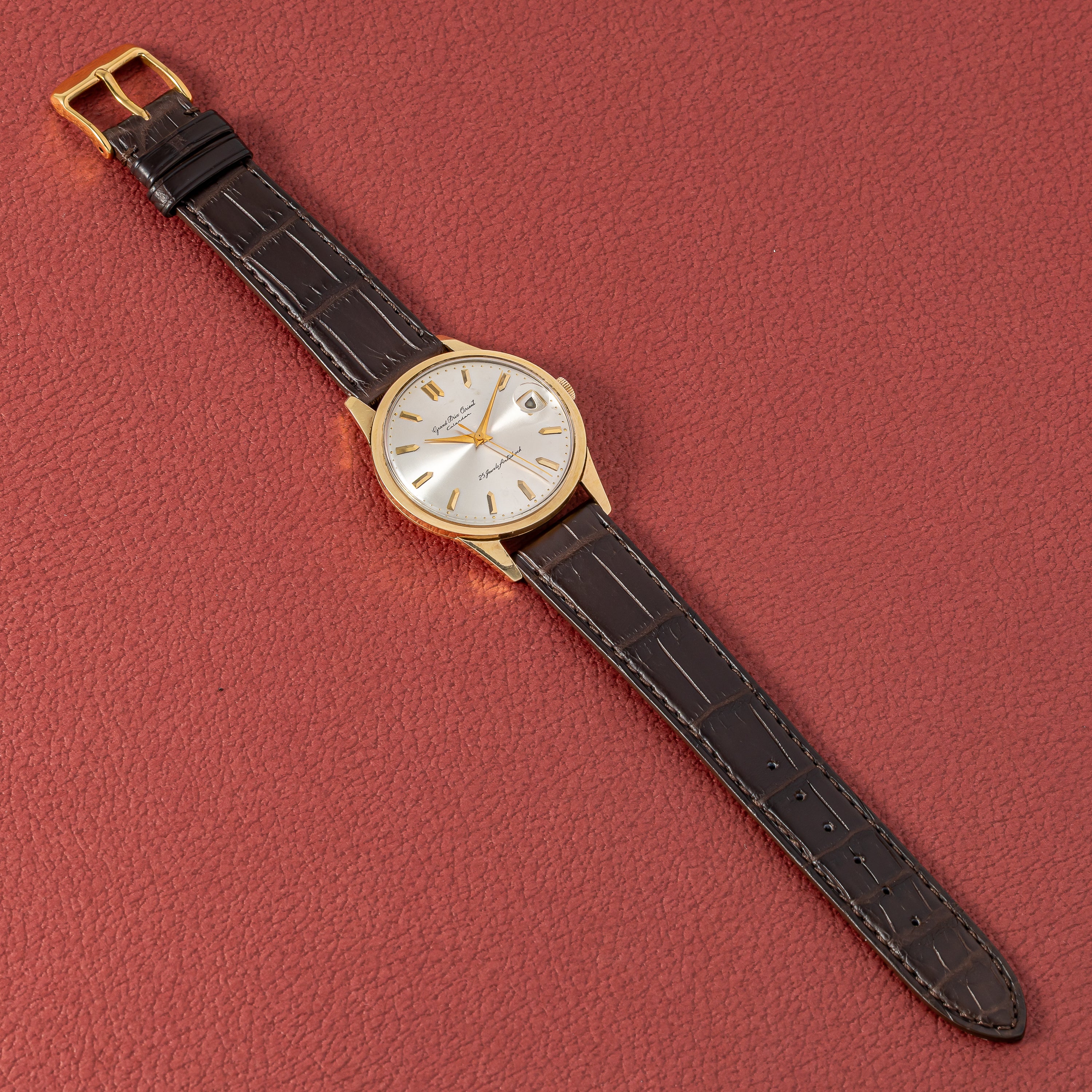 オリエント カレンダー 1960年代製 手巻き 金張り Ref.S84063