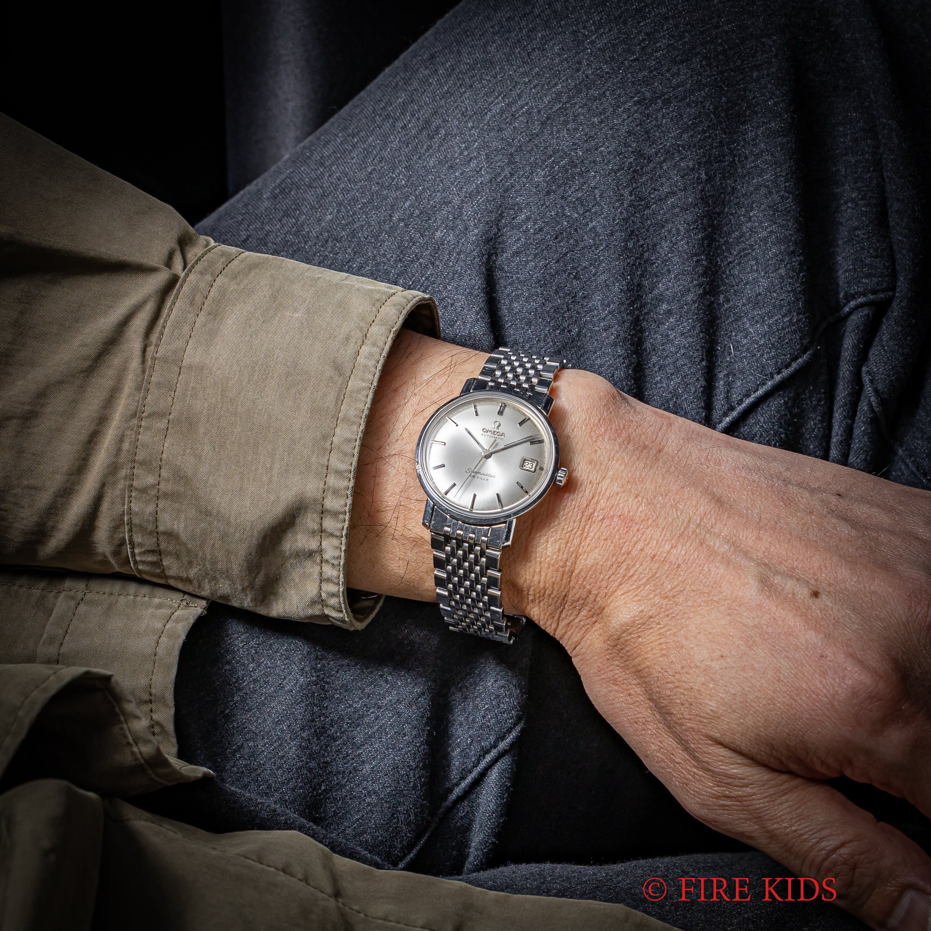 オメガ シーマスター デ・ヴィル 1966年製 自動巻 cal.565 純正ブレス付き