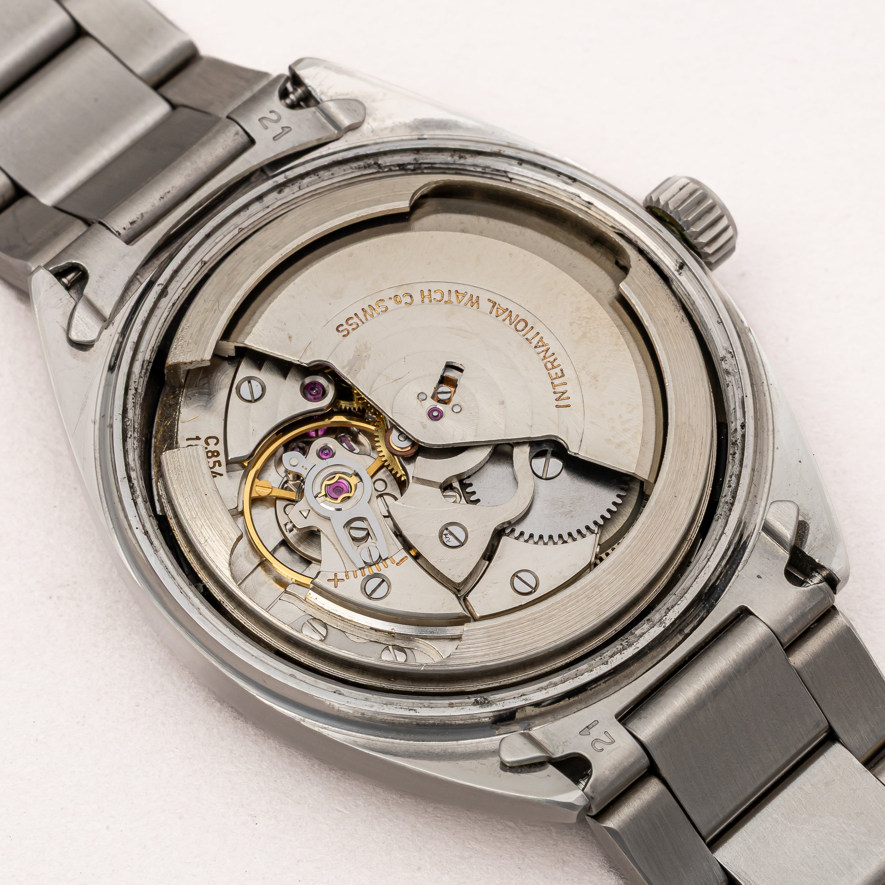 IWC ヨットクラブ 1967年製 Ref.R811AD オリジナルブルーダイヤル ペラトン式自動巻き Cal.854 お魚リューズ ノンデイト ブレス付き