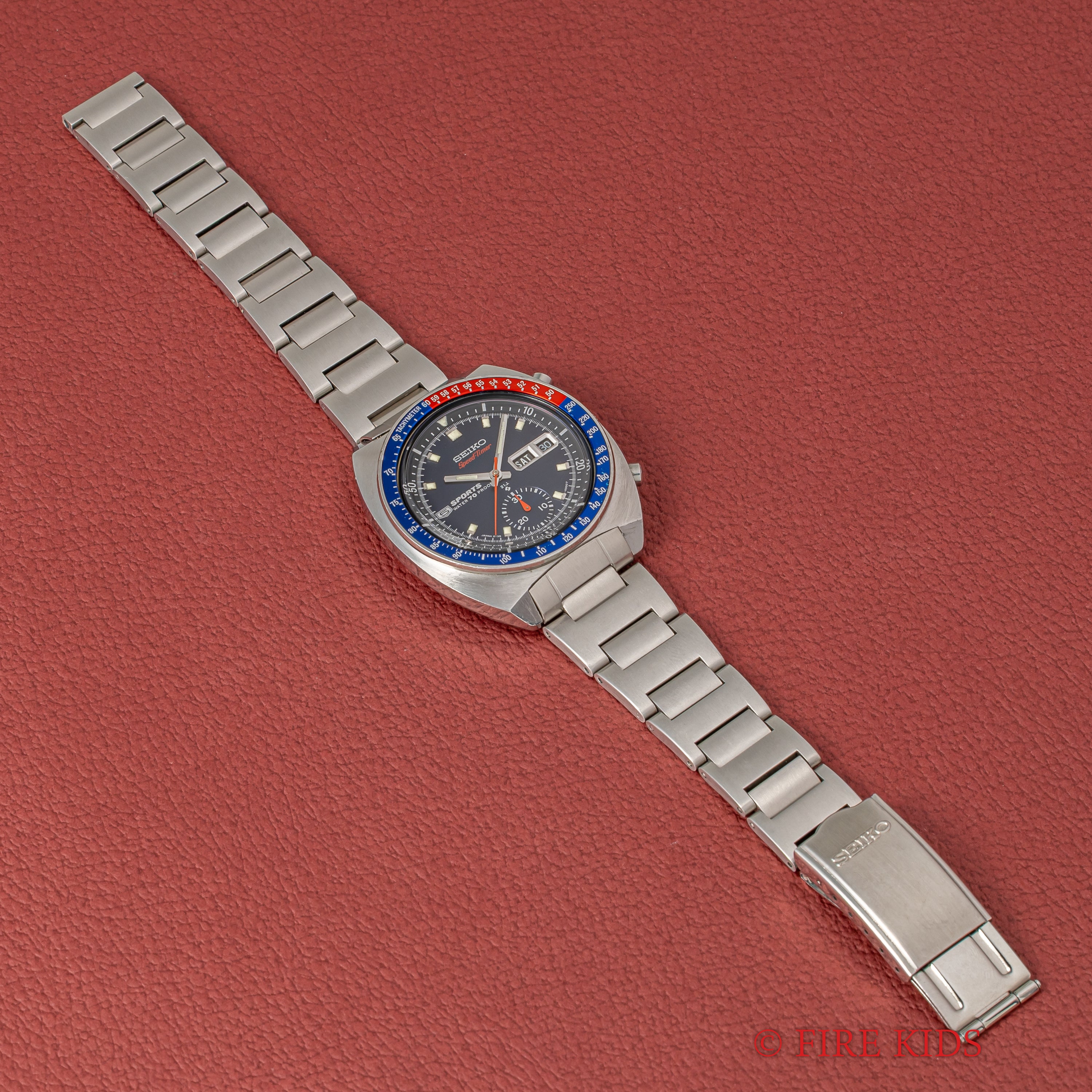 セイコー 1969年製 5スポーツ スピードタイマー Ref.6139-6000 クロノグラフ 箱、タグ、取扱説明書付き