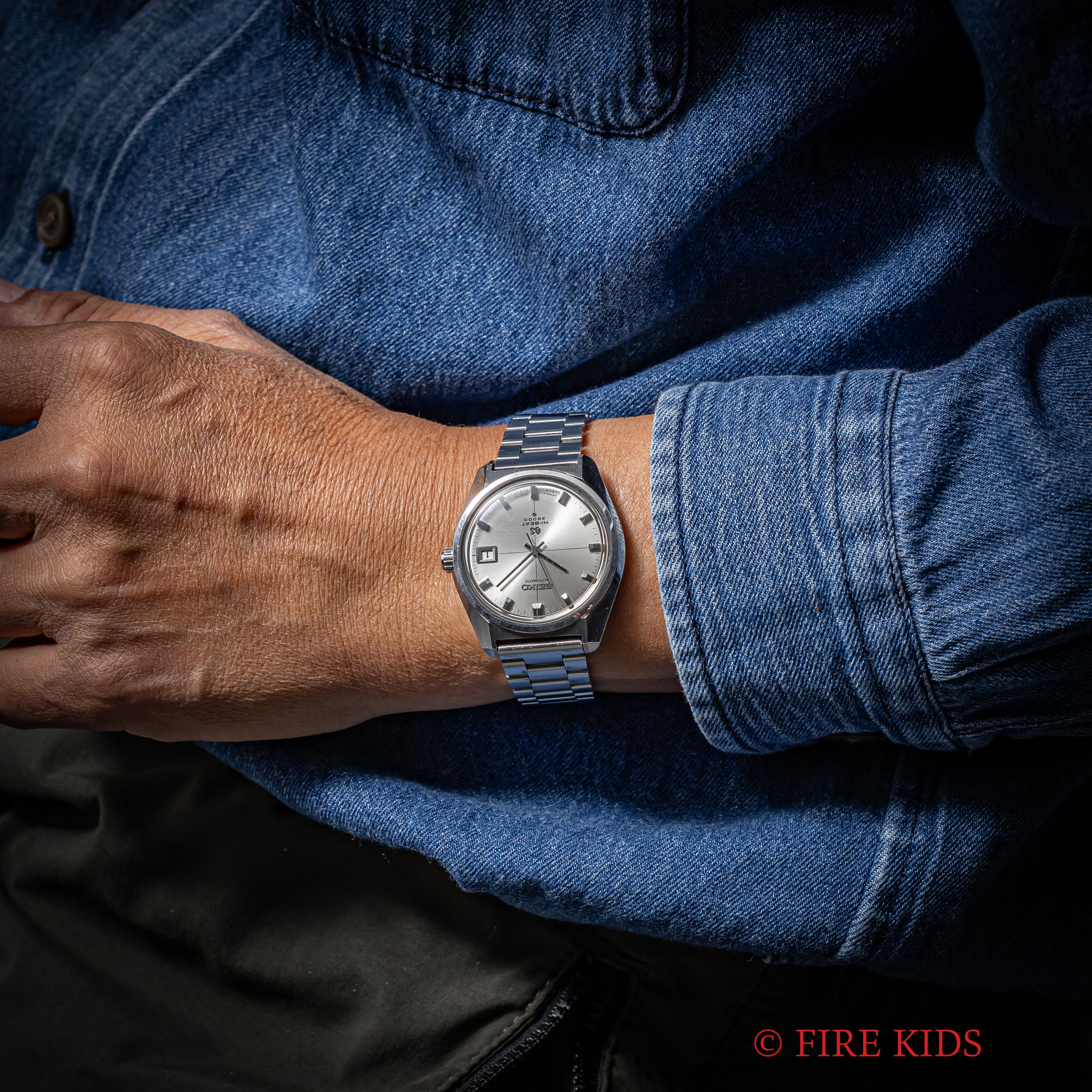 グランドセイコー ハイビート 36000 1969年製 Ref.6145-8000 61GS クロスライン 純正ブレス付き